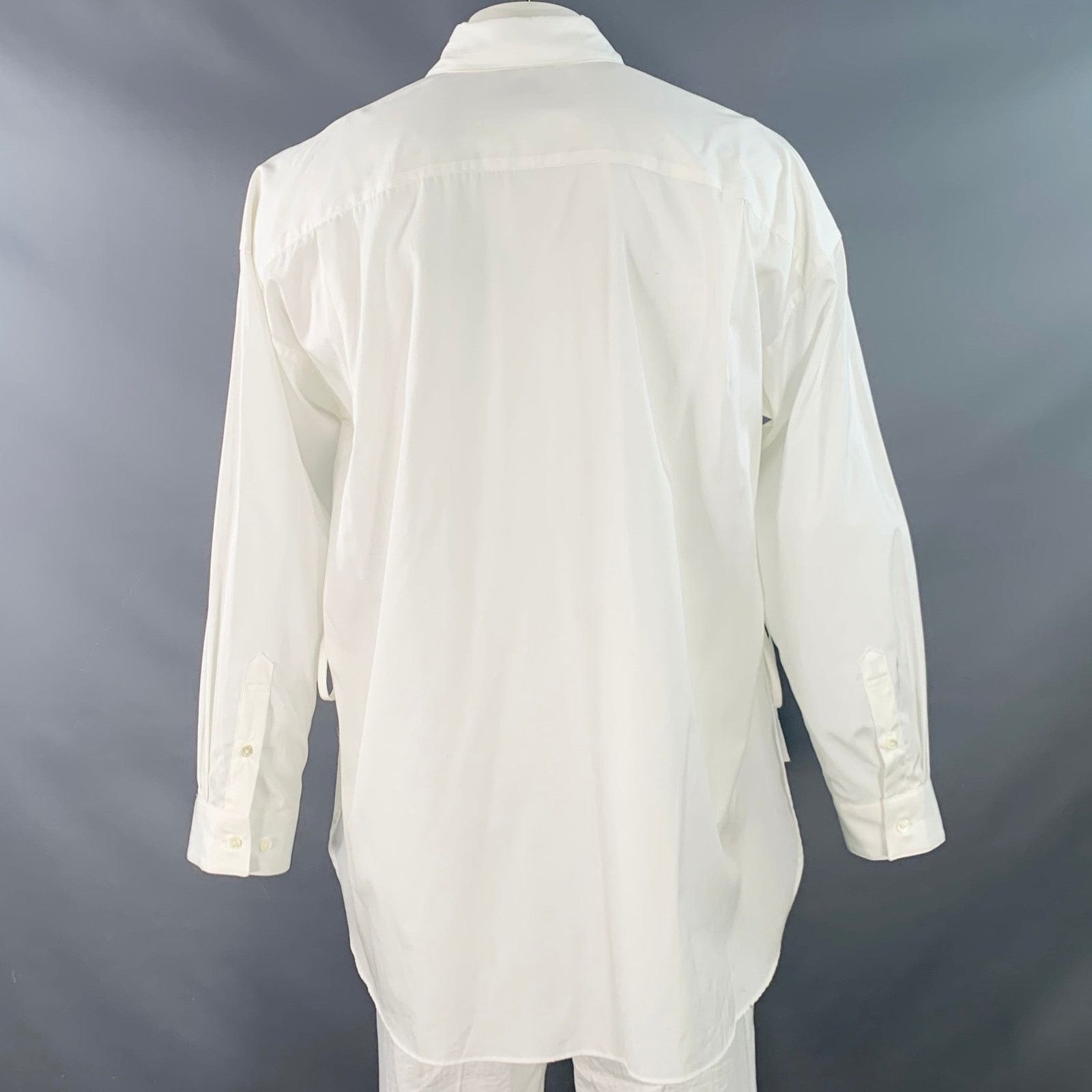 Other TOIROINIER Cotton Curved Cutaway Side Ties Long Sleeve Shirt Size US XL / EU 56 / 4 - 4 Thumbnail