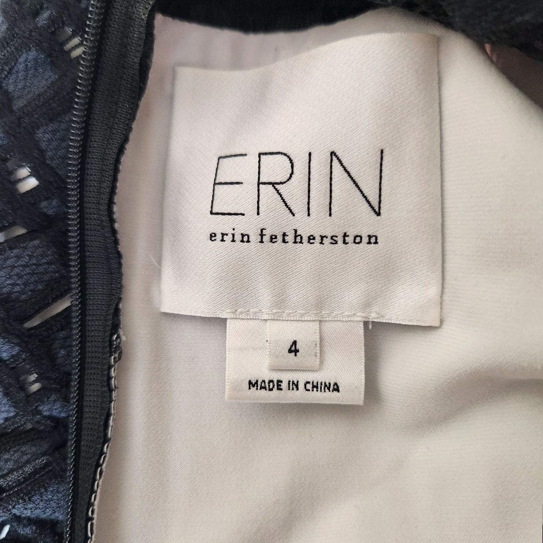 Vintage Erin Fetherston Black Eyelet Long Sleeve Lined Shift Dress-Size 4 Womens Size S / US 4 / IT 40 - 5 Thumbnail