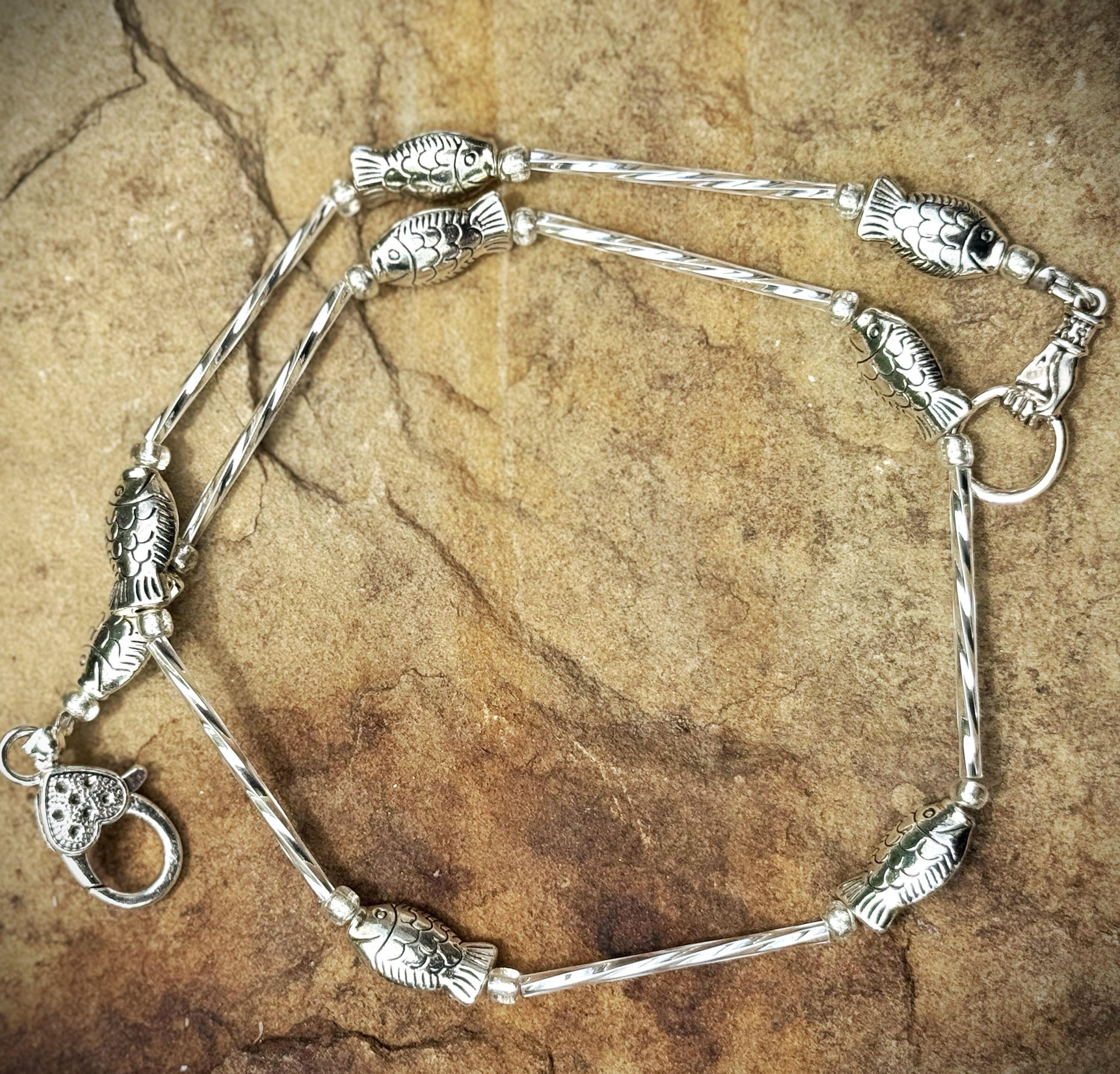 Other Fish Bracelet Stack – Silver Choker Vibes Size ONE SIZE - 5 Thumbnail