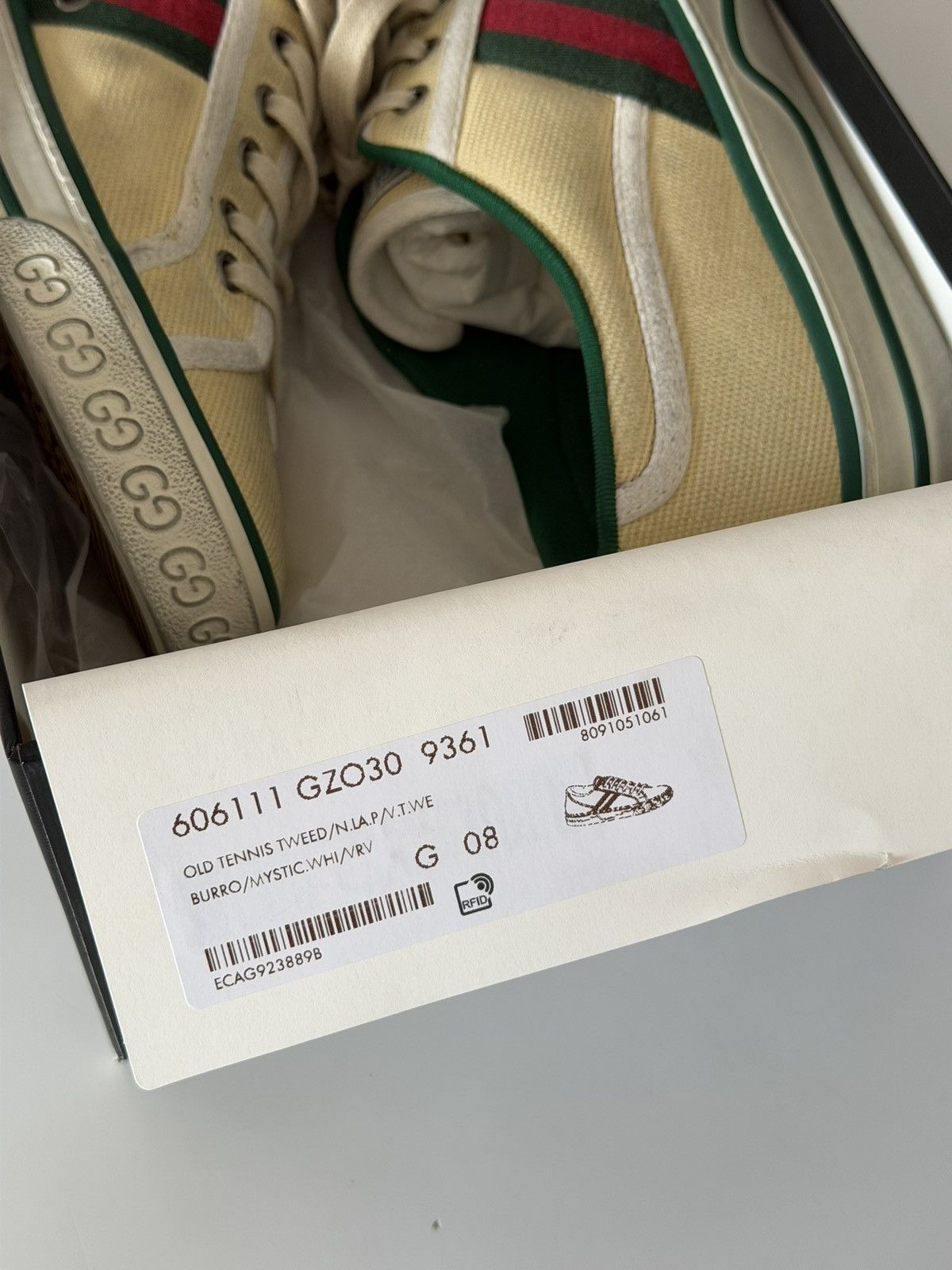 Gucci GUCCI Tennis 1977 distressed GG Canvas Web Mens Size 8 Size US 8 / EU 41 - 16 Thumbnail