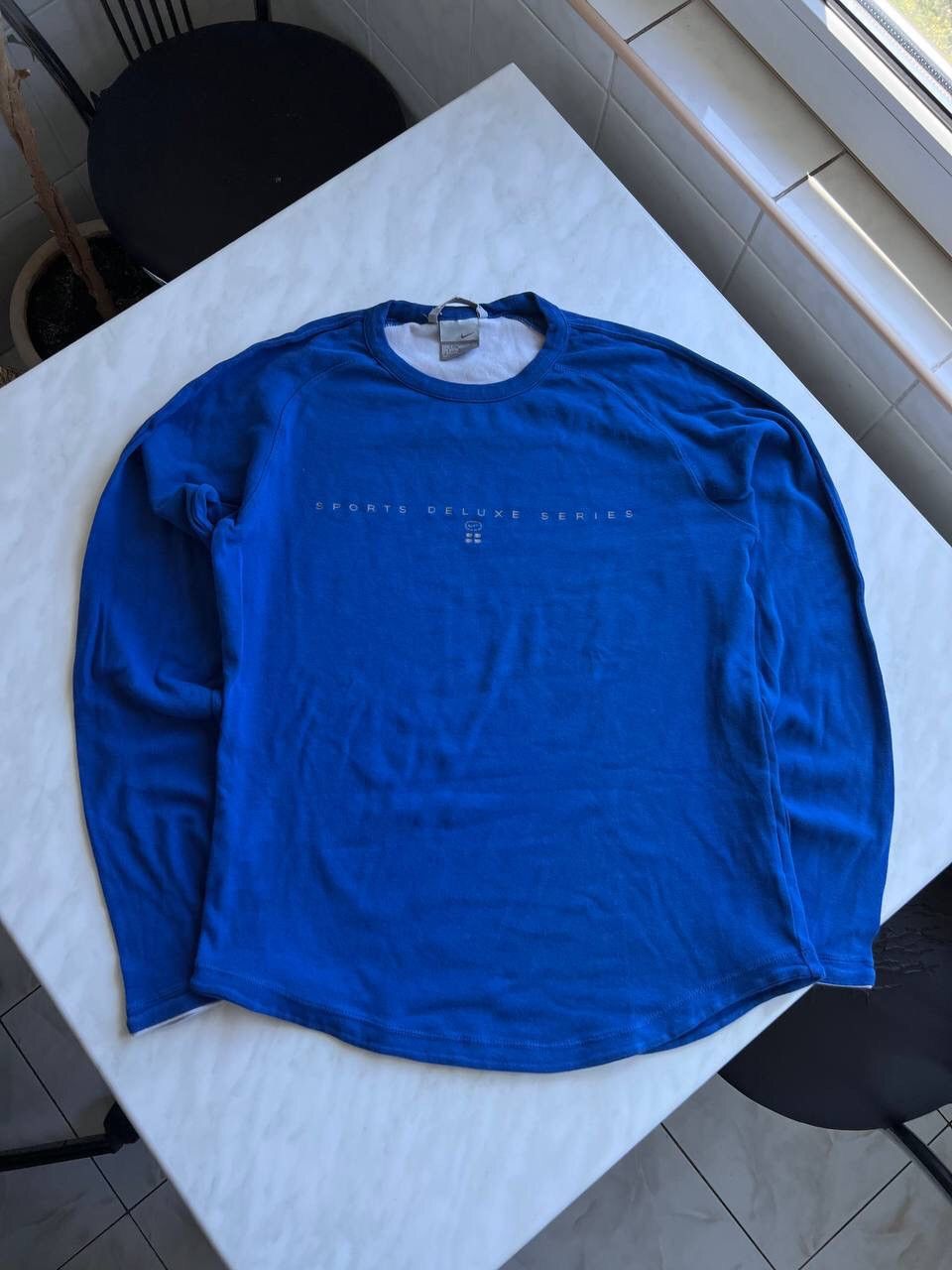 Nike × Vintage Vintage Nike 2000's Long Sleeve Shirt Blue Size US S / EU 44-46 / 1 - 1 Thumbnail