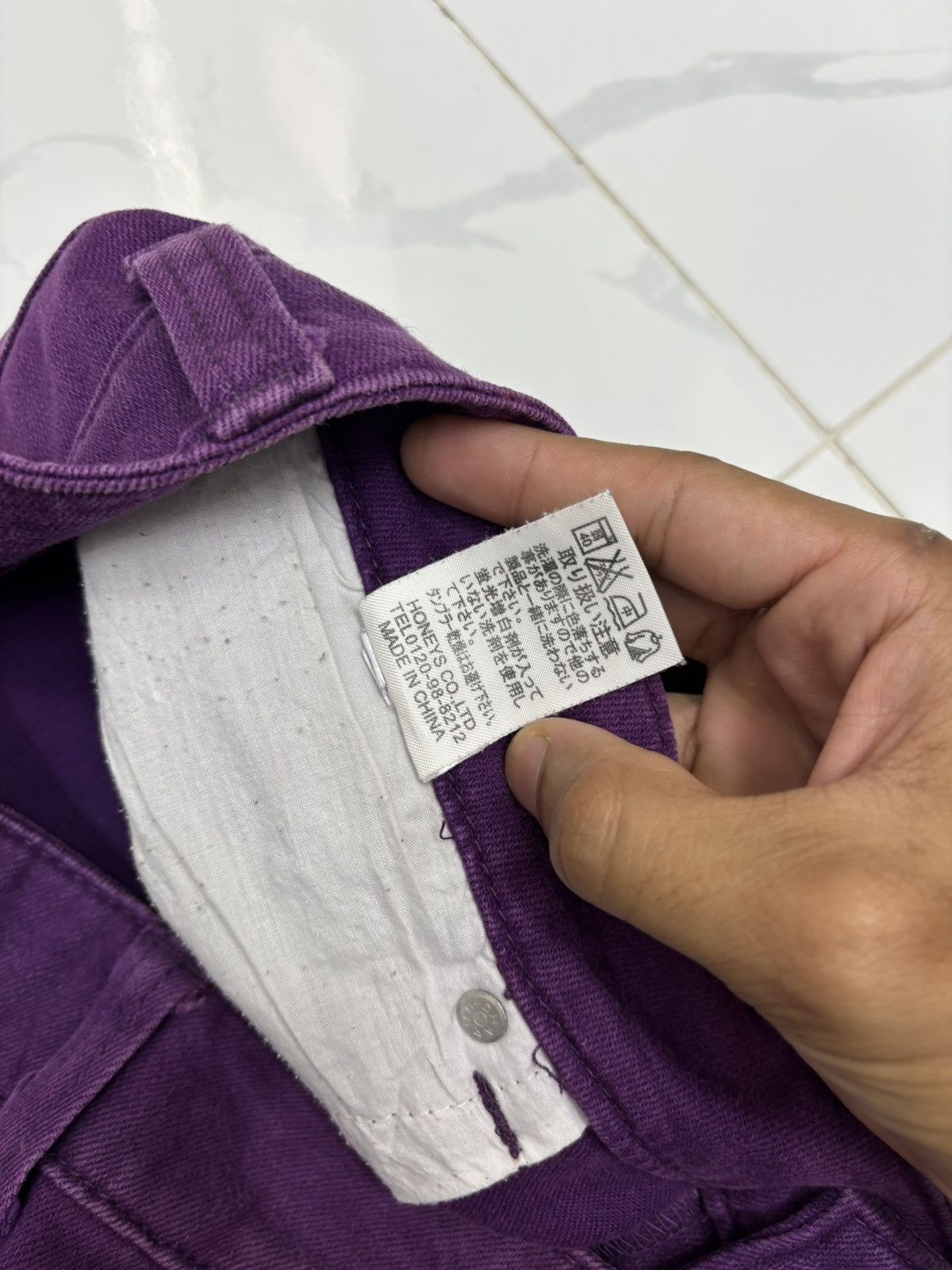 If Six Was Nine Vintage J-Honey Purple Flared Jeans Size US 31 - 11 Thumbnail