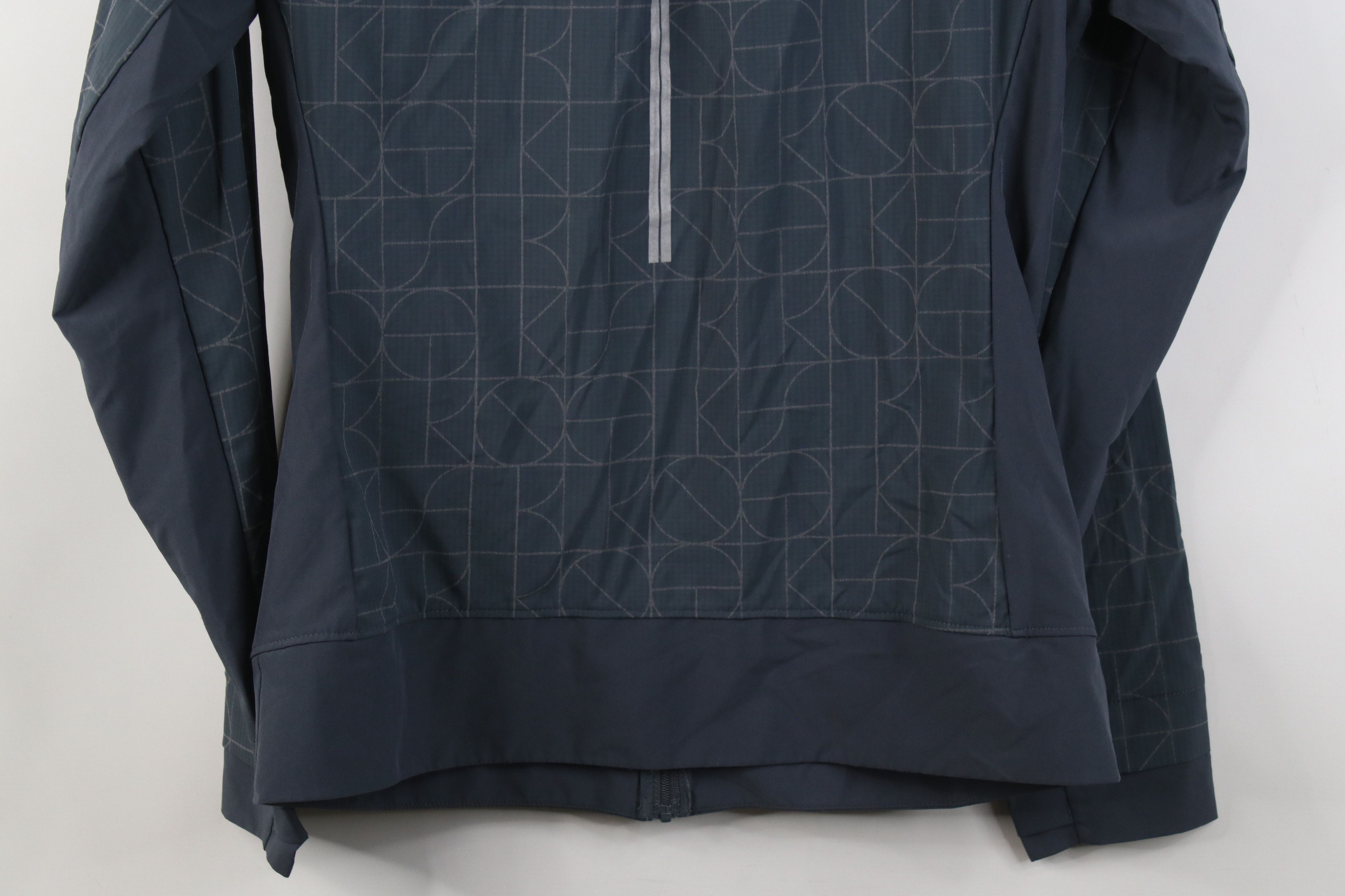 Brooks Brooks Running Geometric Full Zip Hooded Jacket Gray Size US M / EU 48-50 / 2 - 13 Thumbnail