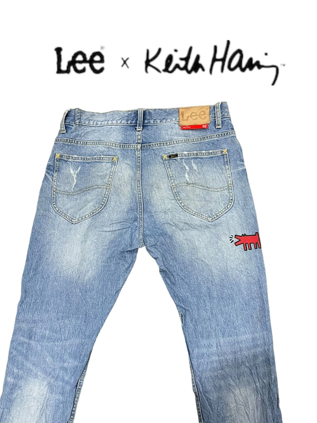 Keith Haring × Lee Lee x Keith Haring Skinny Denim Size US 33 - 5 Thumbnail