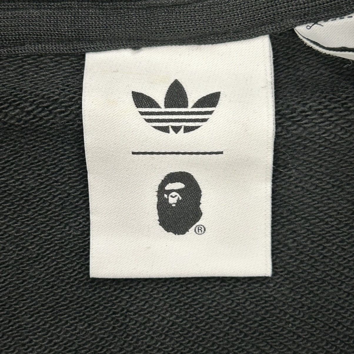 Adidas × Bape UVP7 Bape x adidas Shark Fleece Full Zip Up Hoodie (Black) Size US M / EU 48-50 / 2 - 3 Thumbnail