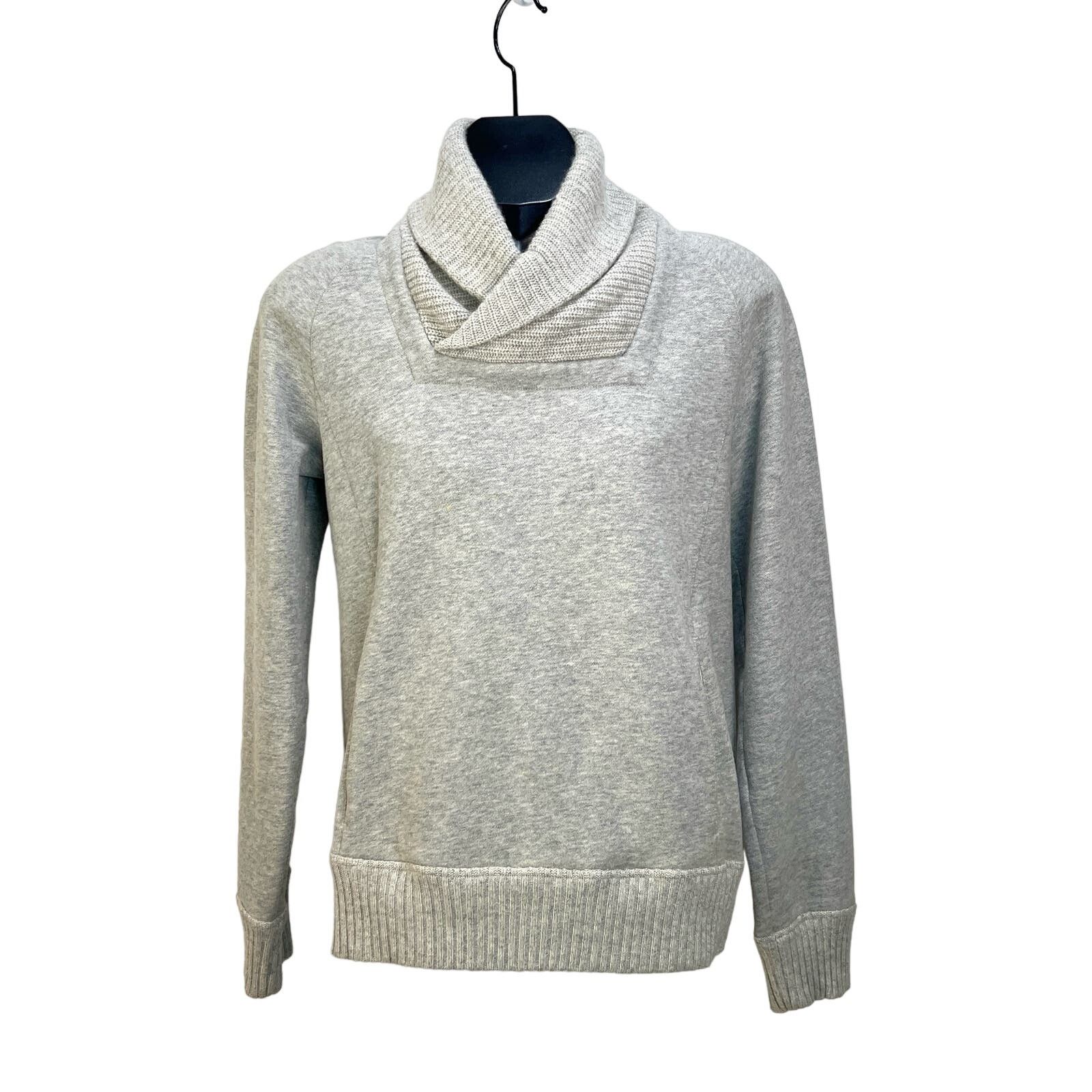 Club Monaco Club Monaco Shawl Collar Sweatshirt Gray Heathered Size US M / EU 48-50 / 2 - 1 Thumbnail
