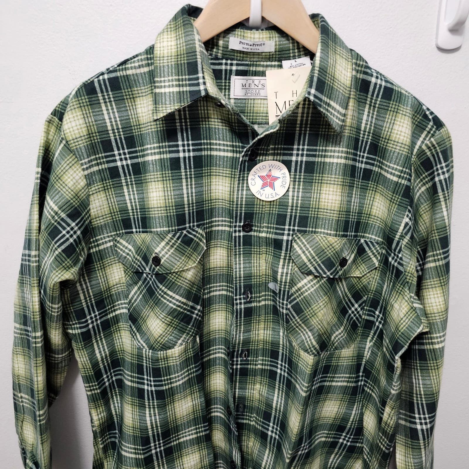 Sears Vintage 1980s Sears Flannel Shirt sz.L | Grailed