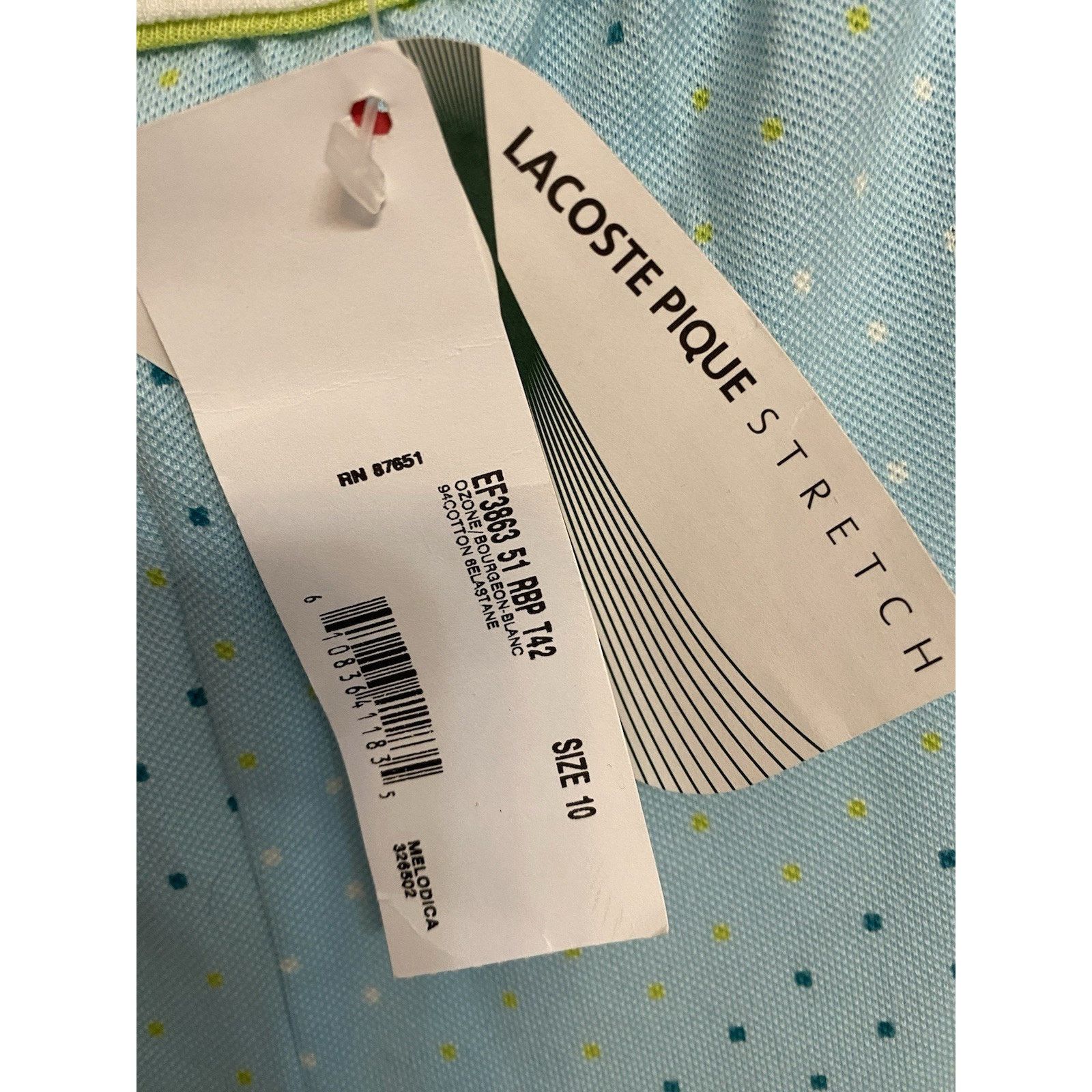 Lacoste lacoste halter dress light blue sz 42 NWT Size S / US 4 / IT 40 - 6 Thumbnail
