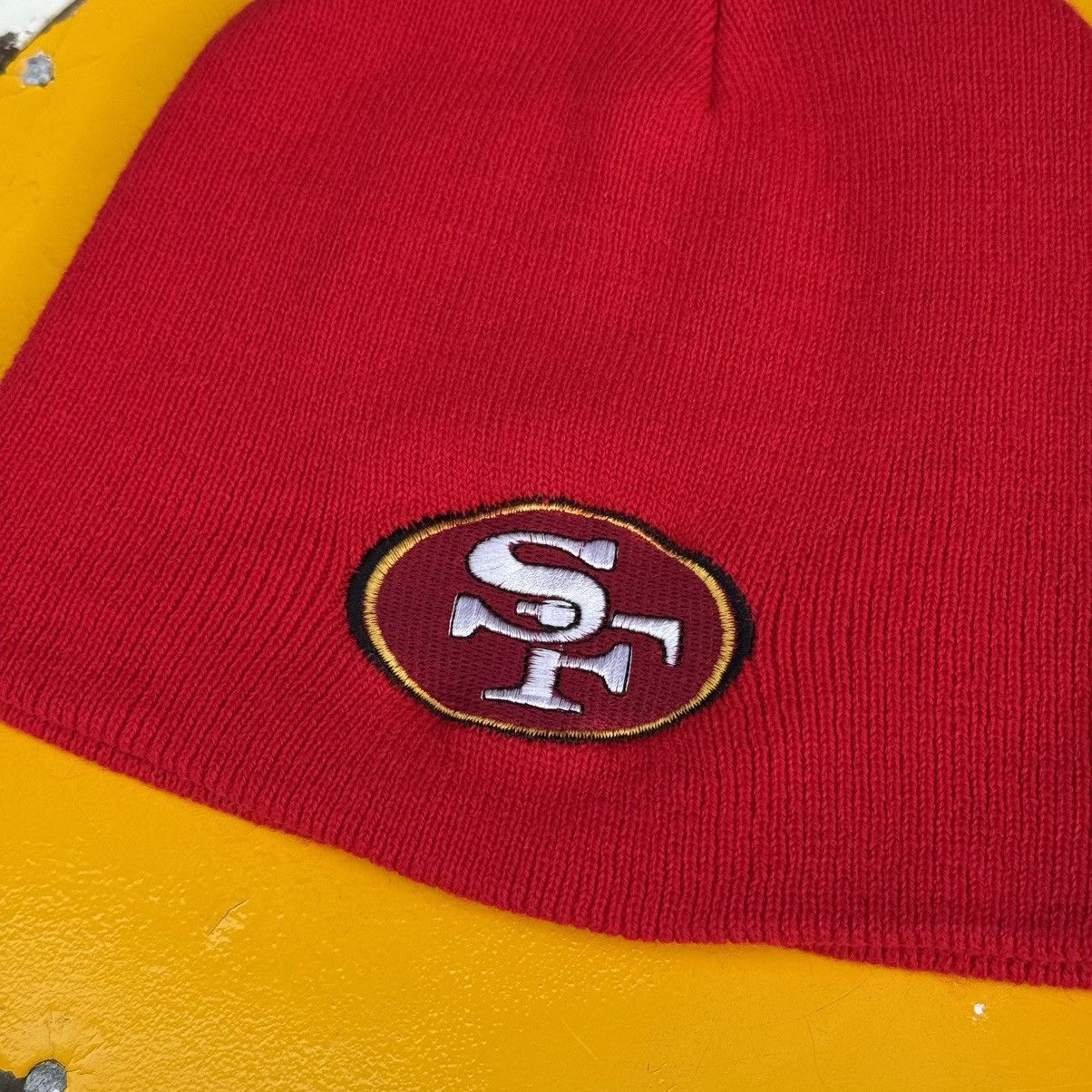 NFL × Vintage Vintage 00’s NFL San Francisco 49ers Knit Beanie Hat Size ONE SIZE - 3 Thumbnail