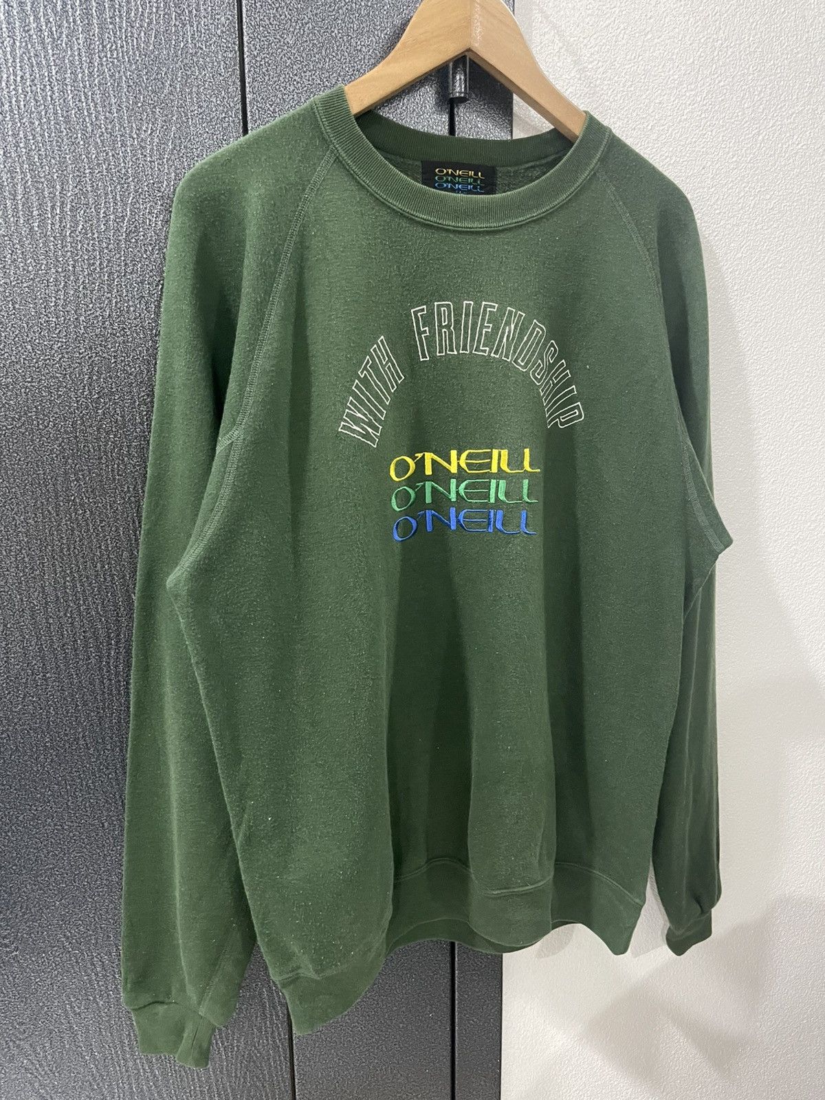 O'Neill Vintage O’neill Embroidery Logo Sweatshirt Size US L / EU 52-54 / 3 - 3 Thumbnail