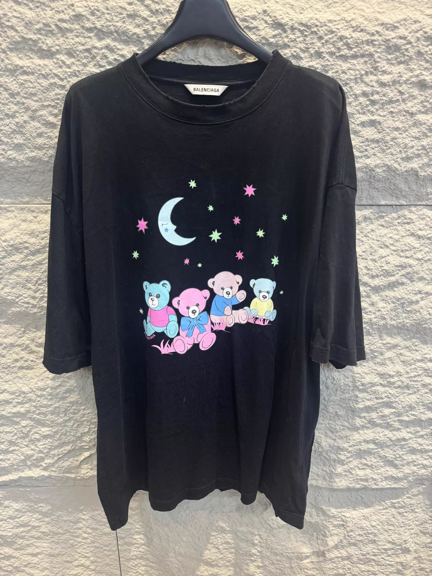 Balenciaga Balenciaga LoveBear black short sleeve tee Size L / US 10 / IT 46 - 1 Thumbnail