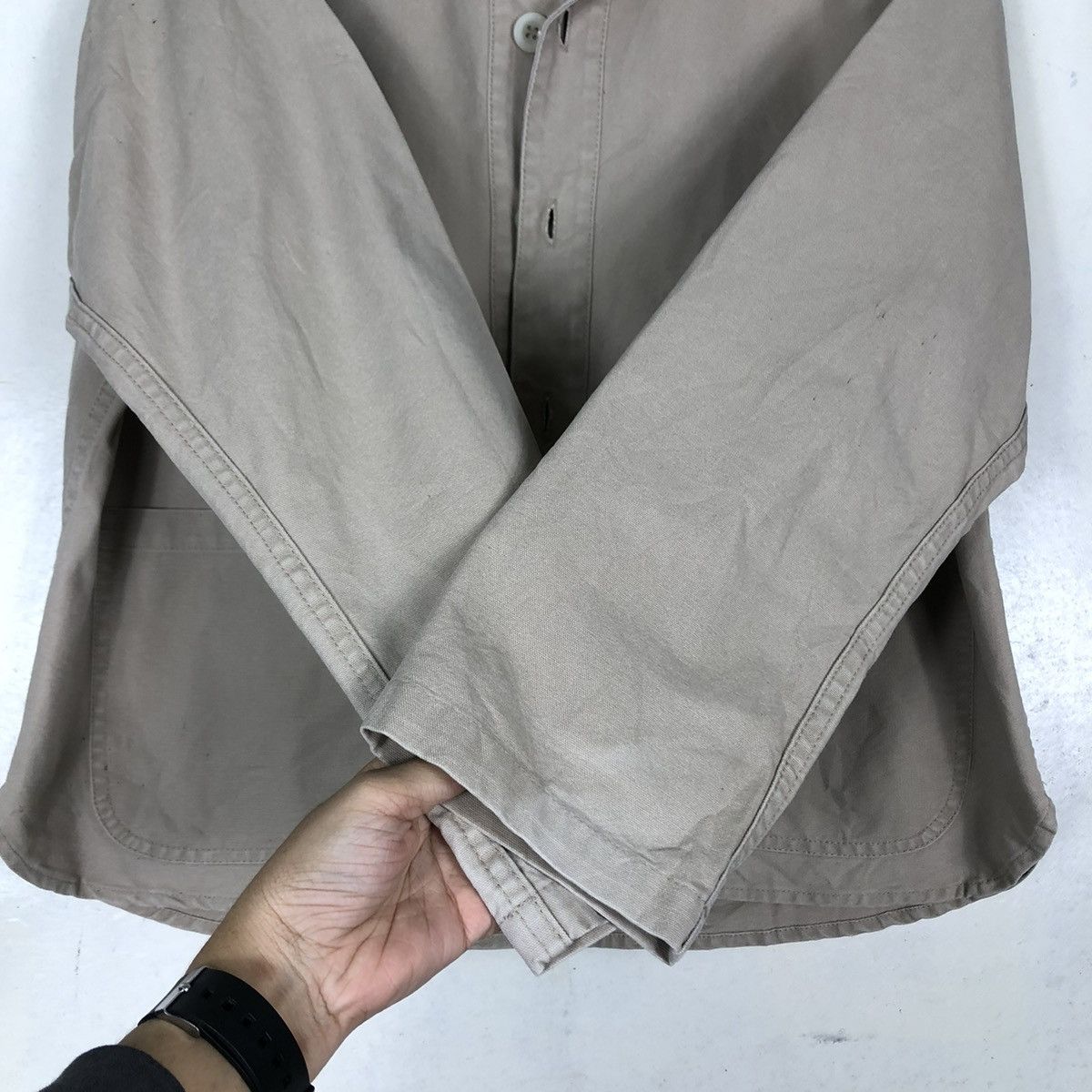 Japanese Brand 🔥Cropped Chore Biker Jacket Le Glazik France Issey Miyake Size US M / EU 48-50 / 2 - 14 Thumbnail