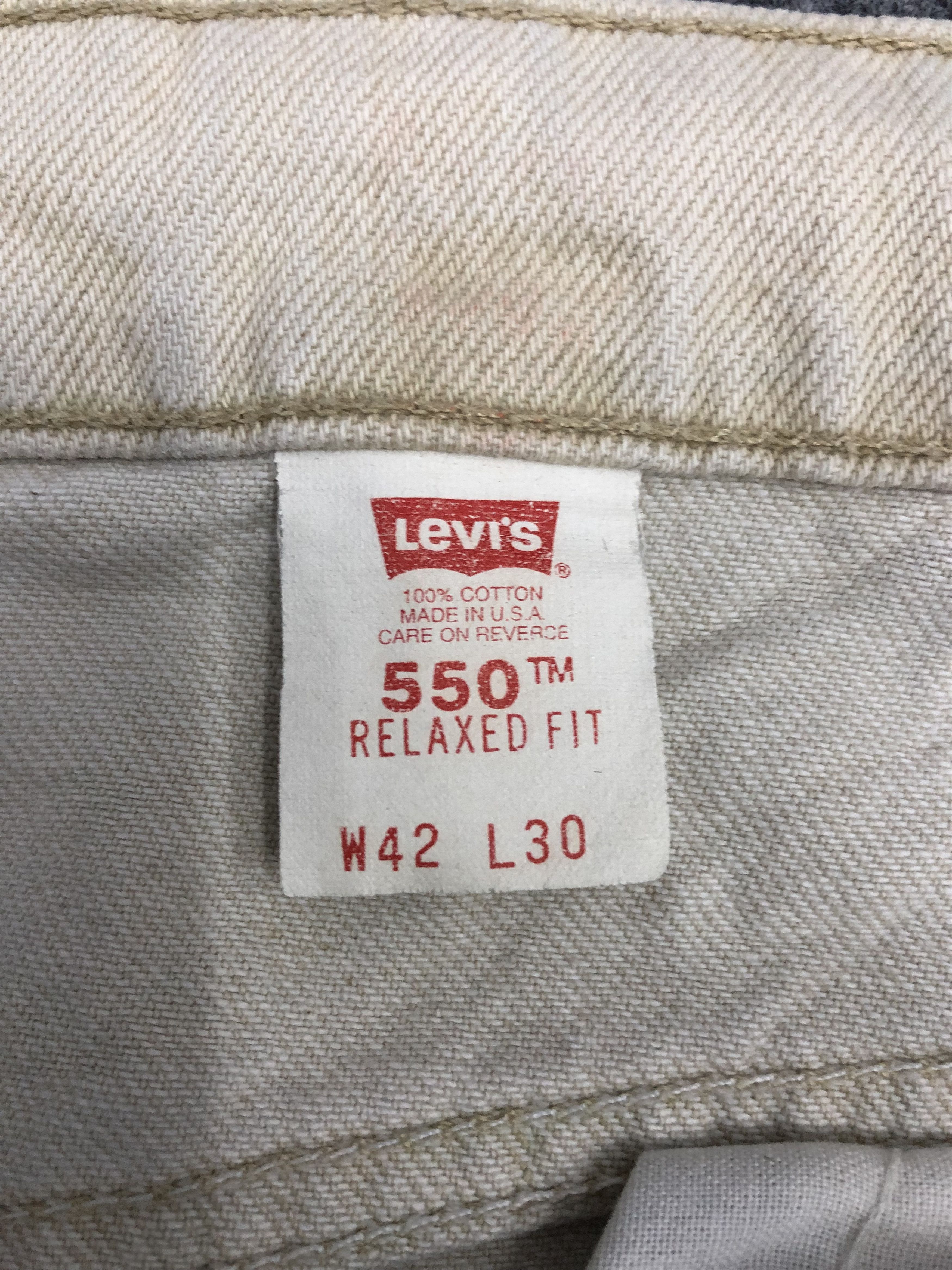 Levi's Vintage Levis 550 Light Jeans DP1076 Size US 40 / EU 56 - 6 Thumbnail