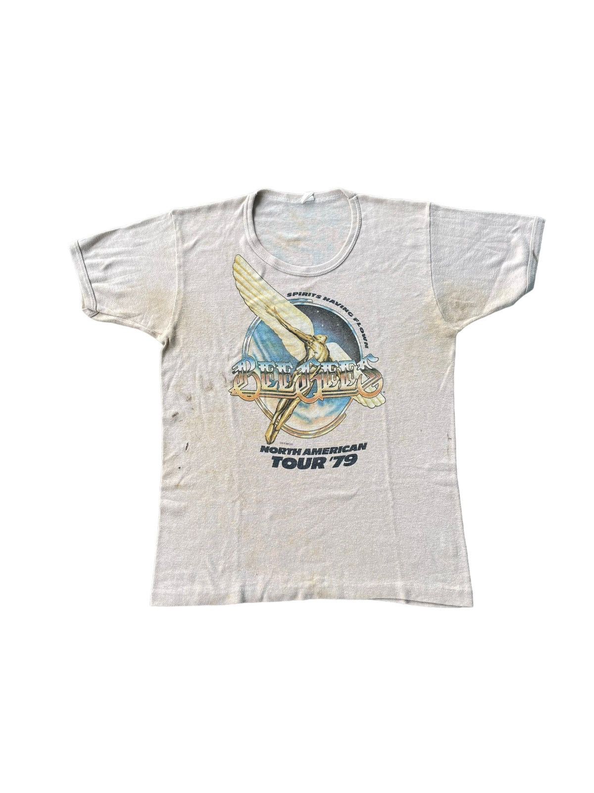 Band Tees × Vintage VTG Bee Gees North American Tour 1979 Ringger Tshirt Size US S / EU 44-46 / 1 - 1 Thumbnail