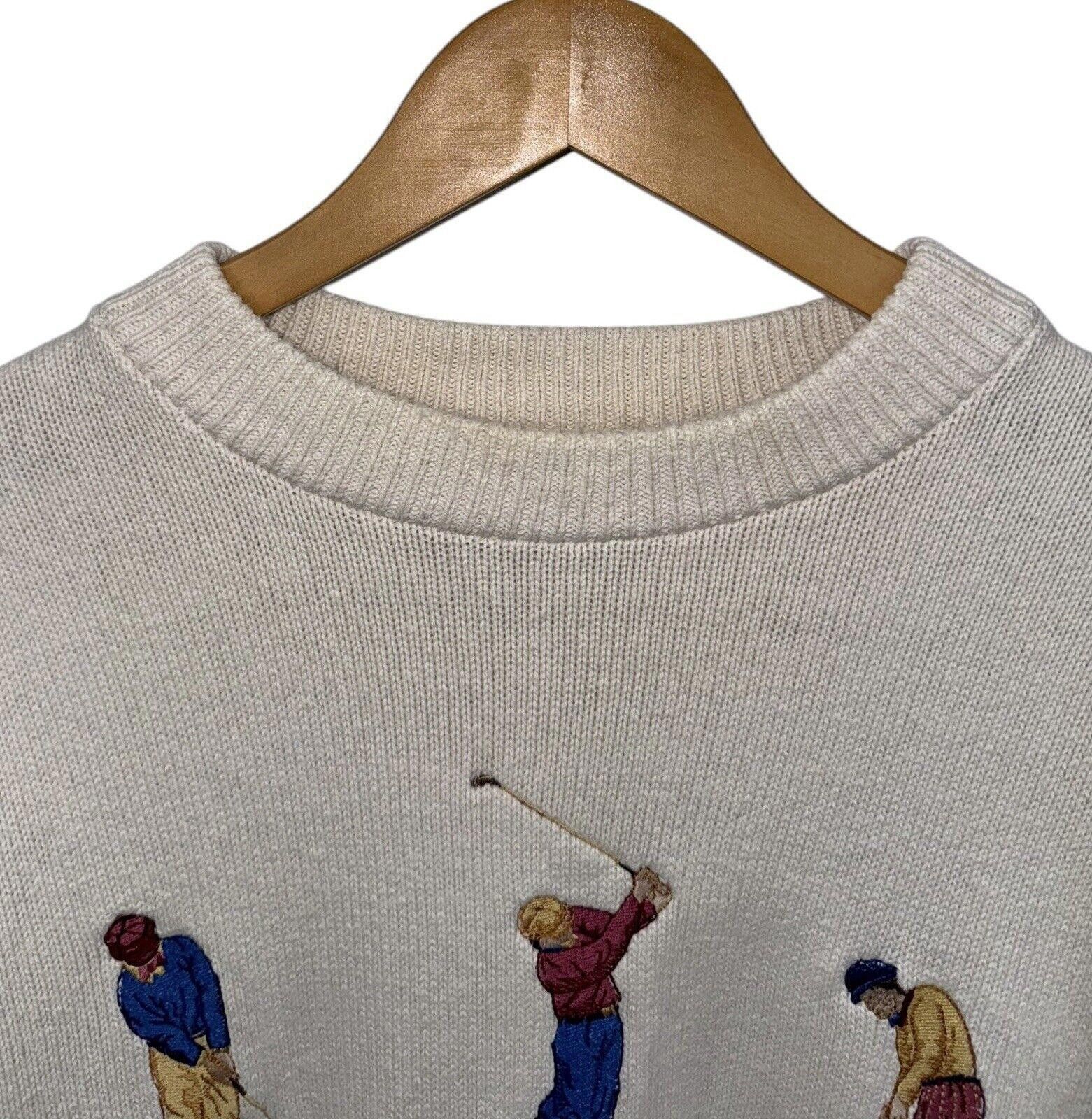 Nutmeg Vintage Nutmeg Mills Embroidered Golf Woven Knit Crewneck XL Size US XL / EU 56 / 4 - 2 Thumbnail