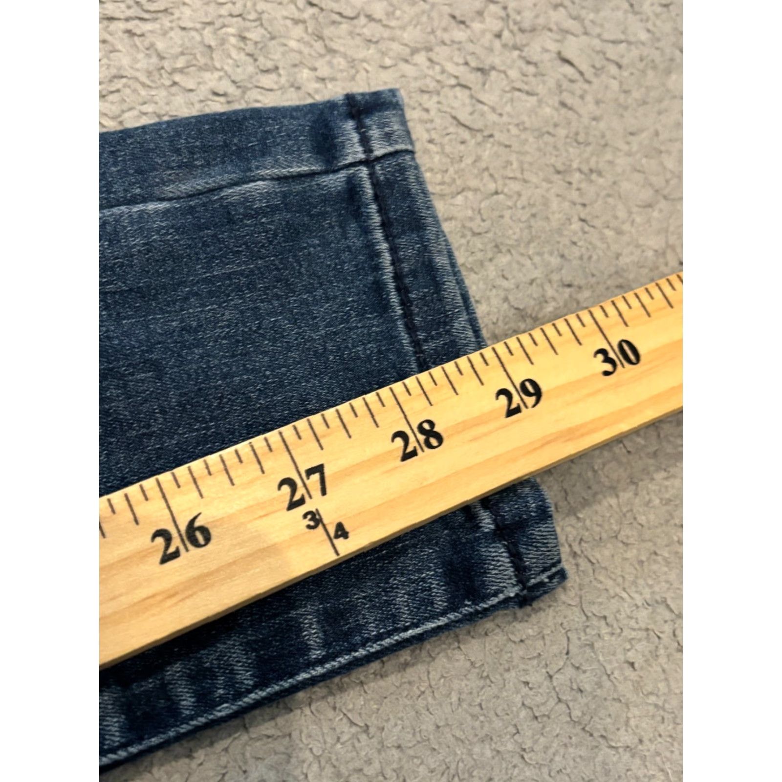 Vintage KanCan Jeans Women's 7/27 Dark Wash Pull On Stretch Blue Denim Skinny KC8564M Size 28" / US 6 / IT 42 - 6 Thumbnail