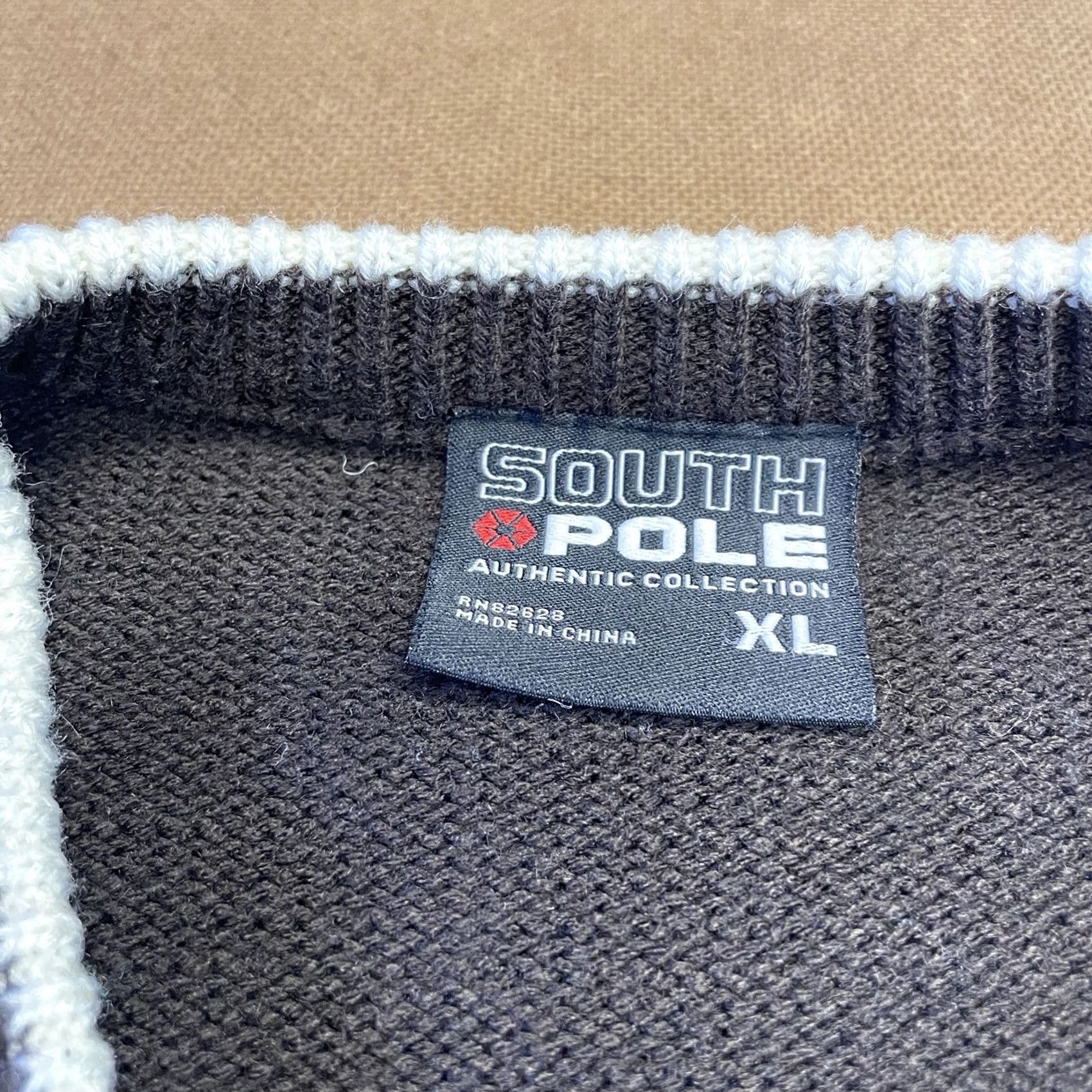 Southpole VINTAGE Southpole Knit Vest Adult XL Brown Argyle Y2K Mens Sweater Vest Size US XL / EU 56 / 4 - 5 Thumbnail