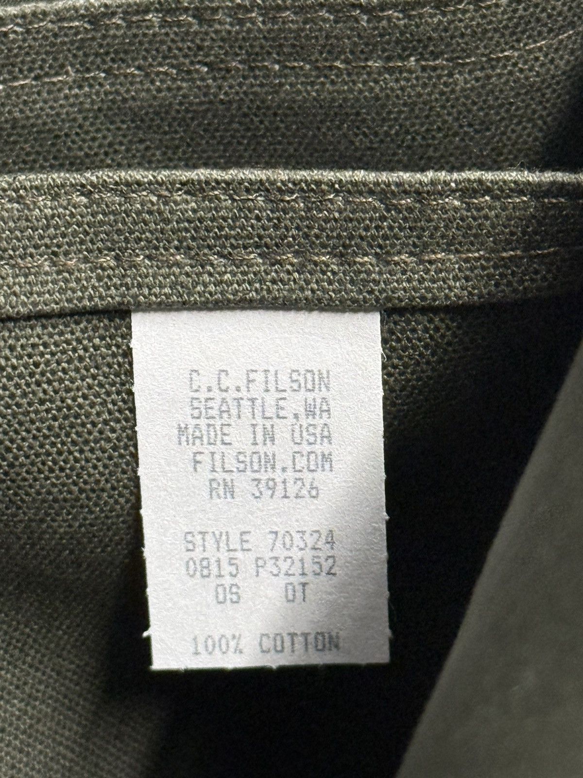 Filson Filson Tin Cloth Tablet / Compact Briefcase Otter Green New Size ONE SIZE - 7 Thumbnail
