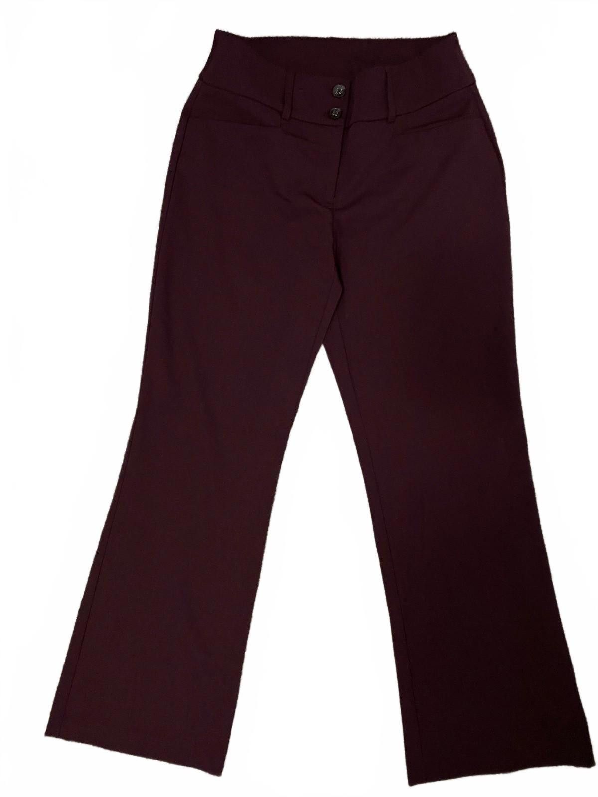 Alfani ALFANI Wide Leg Dress Pant in Burgundy (SIZE 2S) Size 26" / US 2 / IT 38 - 1 Thumbnail