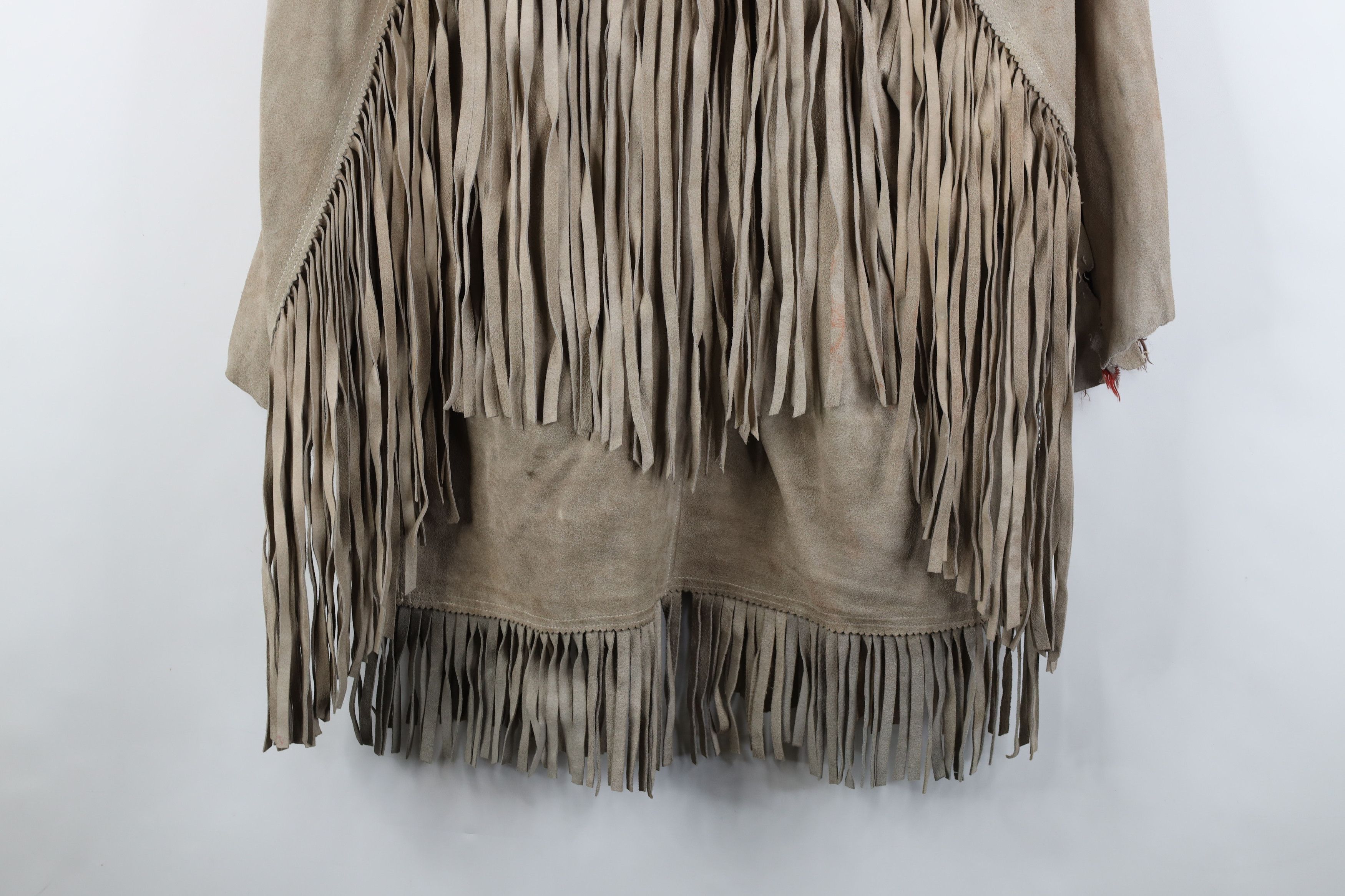 Vintage Vintage 60s 70s Streetwear Western Suede Leather Jacket Size US L / EU 52-54 / 3 - 14 Thumbnail