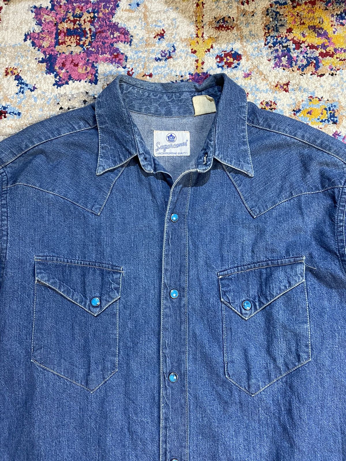 Sugar Cane × Toyo Enterprises × Vintage SUGARCANES CANES CROWN VINTAGE STUDS BUTTON WESTERN SHIRTS Size US L / EU 52-54 / 3 - 4 Thumbnail