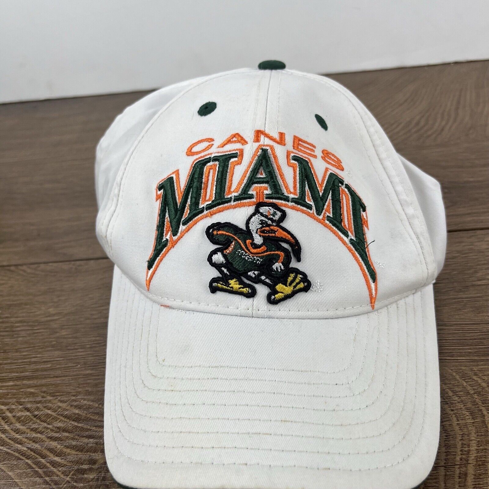 Top Of The World Miami Hurricanes Hat NCAA Adjustable Hat White Adjustable Ha Size ONE SIZE - 8 Thumbnail