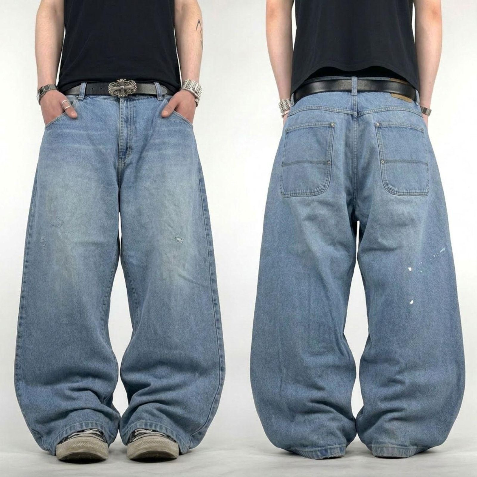 Ecko Unltd. × JNCO × Vintage Vintage y2k skater baggy wide leg grunge archive rare jeans Size US 38 / EU 54 - 1 Thumbnail