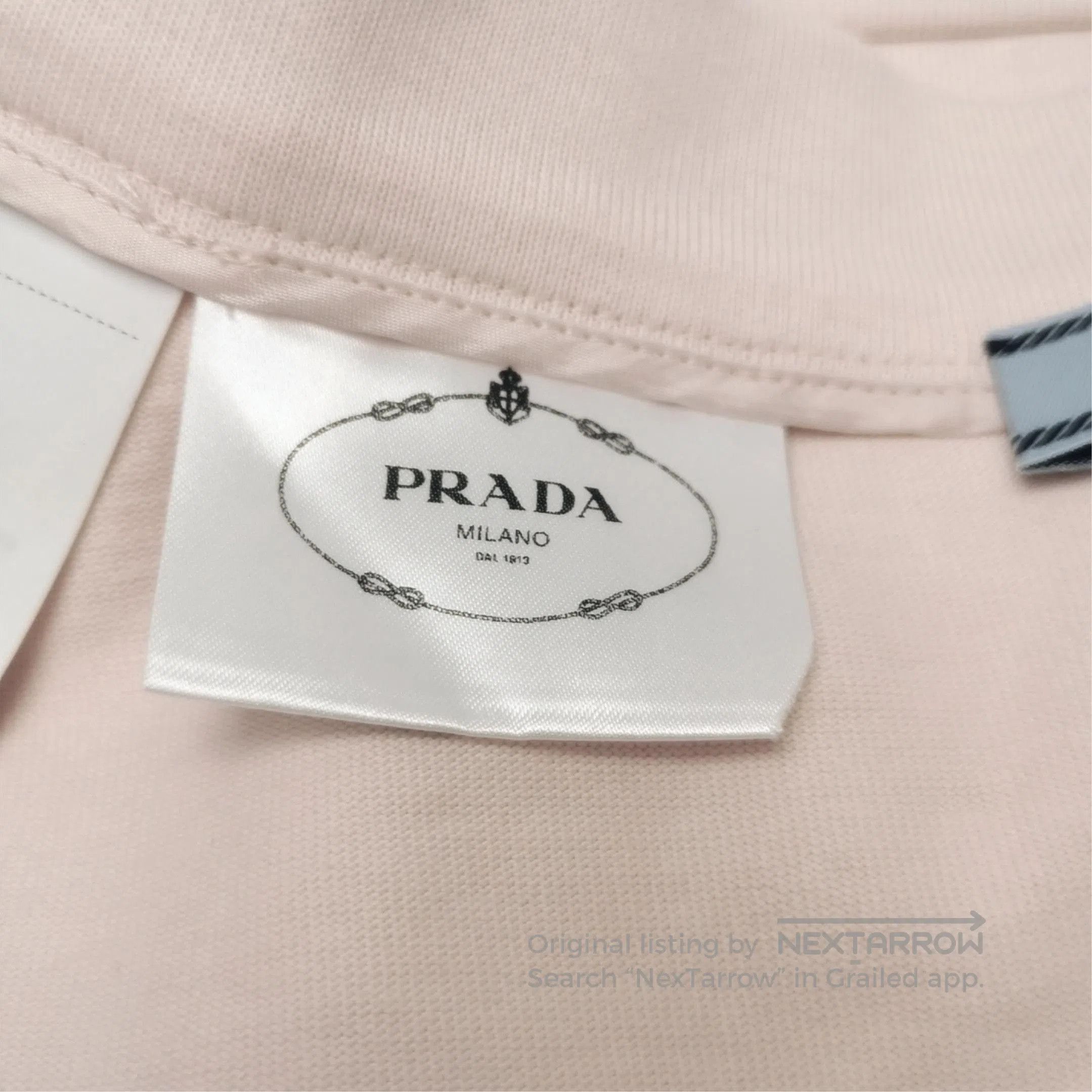 Prada Prada Logo Bow Detail Cotton Midi Skirt . Size 37" - 8 Thumbnail