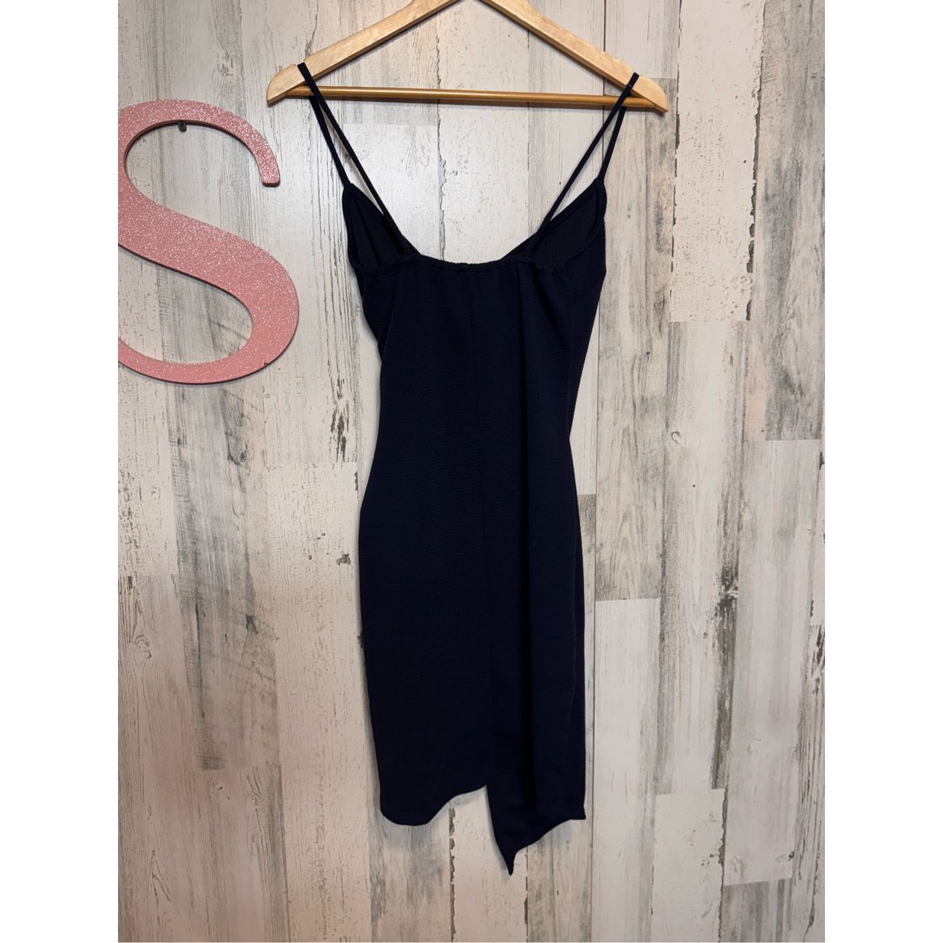 Other Love J Navy Blue Asymmetrical Bodycon Mini Dress | Size Smal Size S / US 4 / IT 40 - 12 Thumbnail