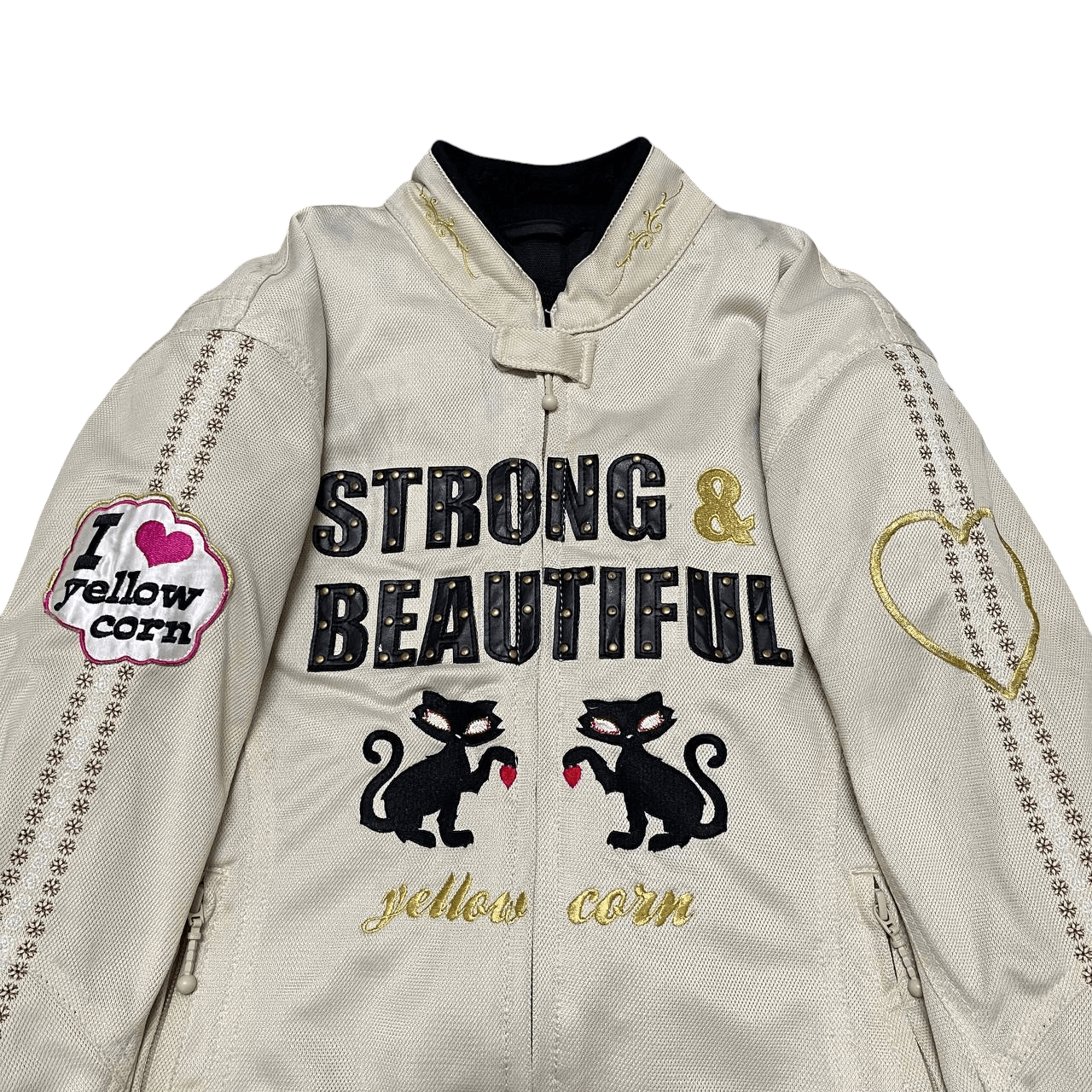 YELLOW CORN Vintage Yellow Corn Racing Jacket with Padding Size US S / EU 44-46 / 1 - 10 Thumbnail