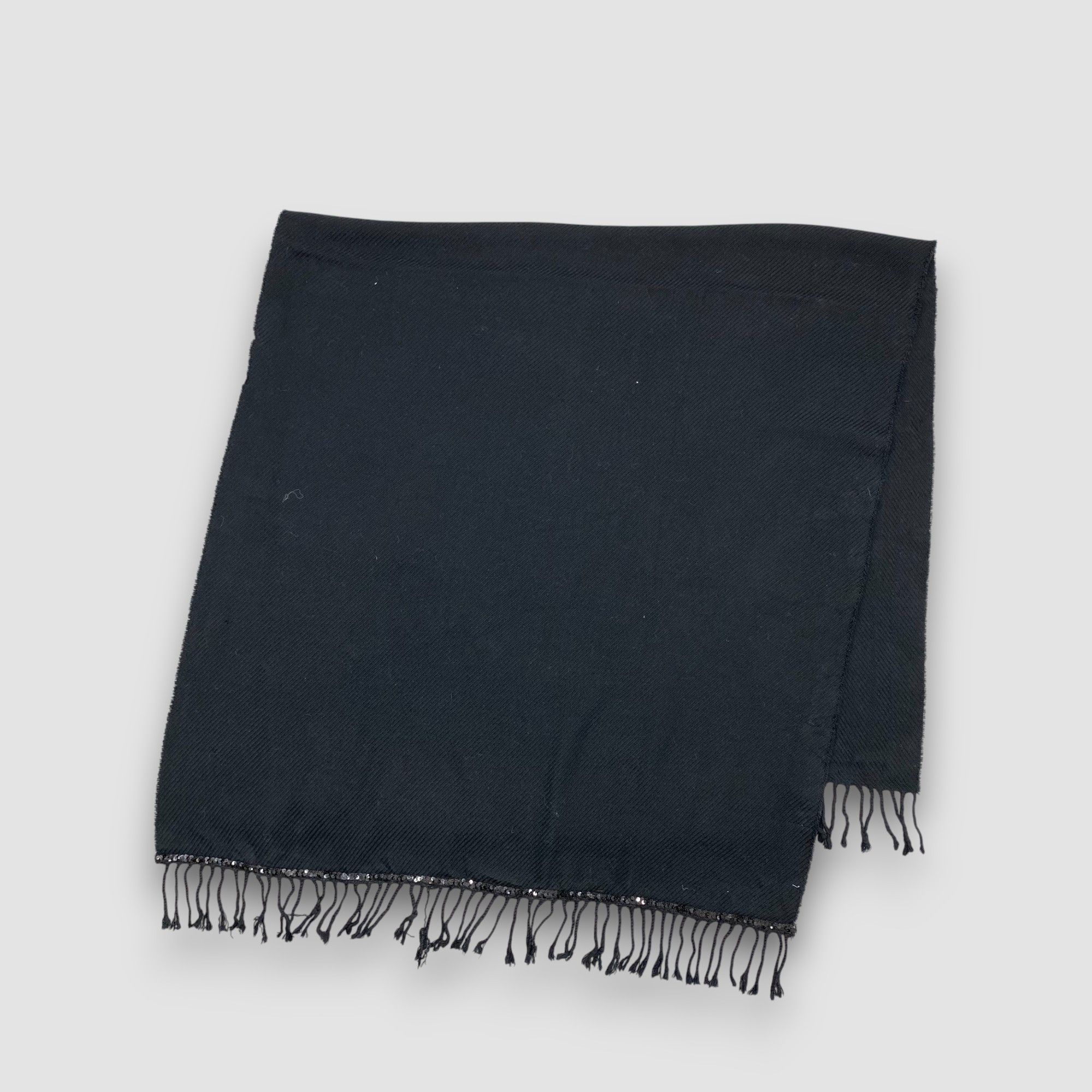 Japanese Brand Vintage Trend Trad Scarf Muffler Wool Wraps Babuskha Scarves Size ONE SIZE - 4 Thumbnail