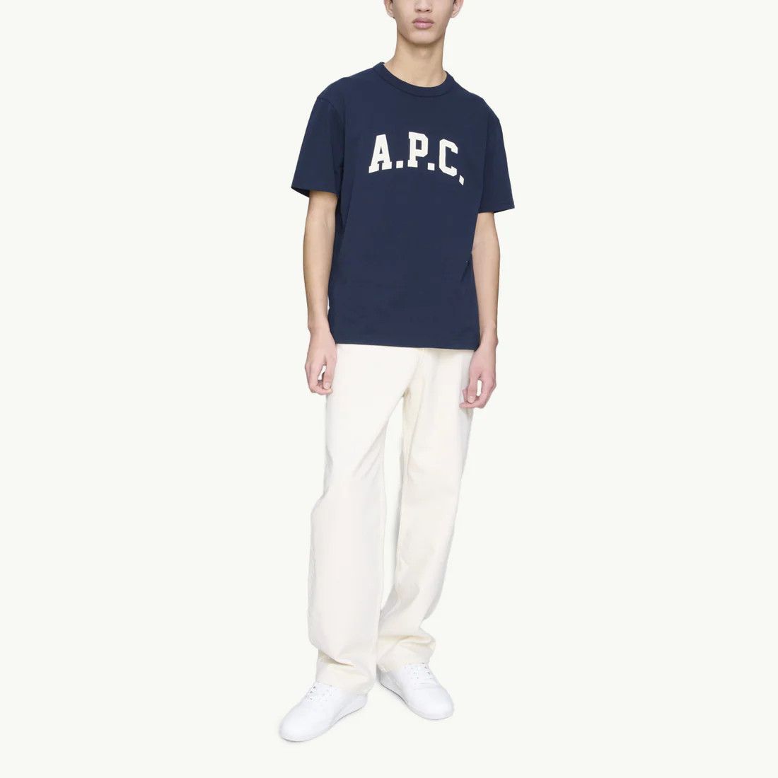 A.P.C. o1mle1125 Marcus T-Shirt in Dark Navy Size US L / EU 52-54 / 3 - 3 Thumbnail