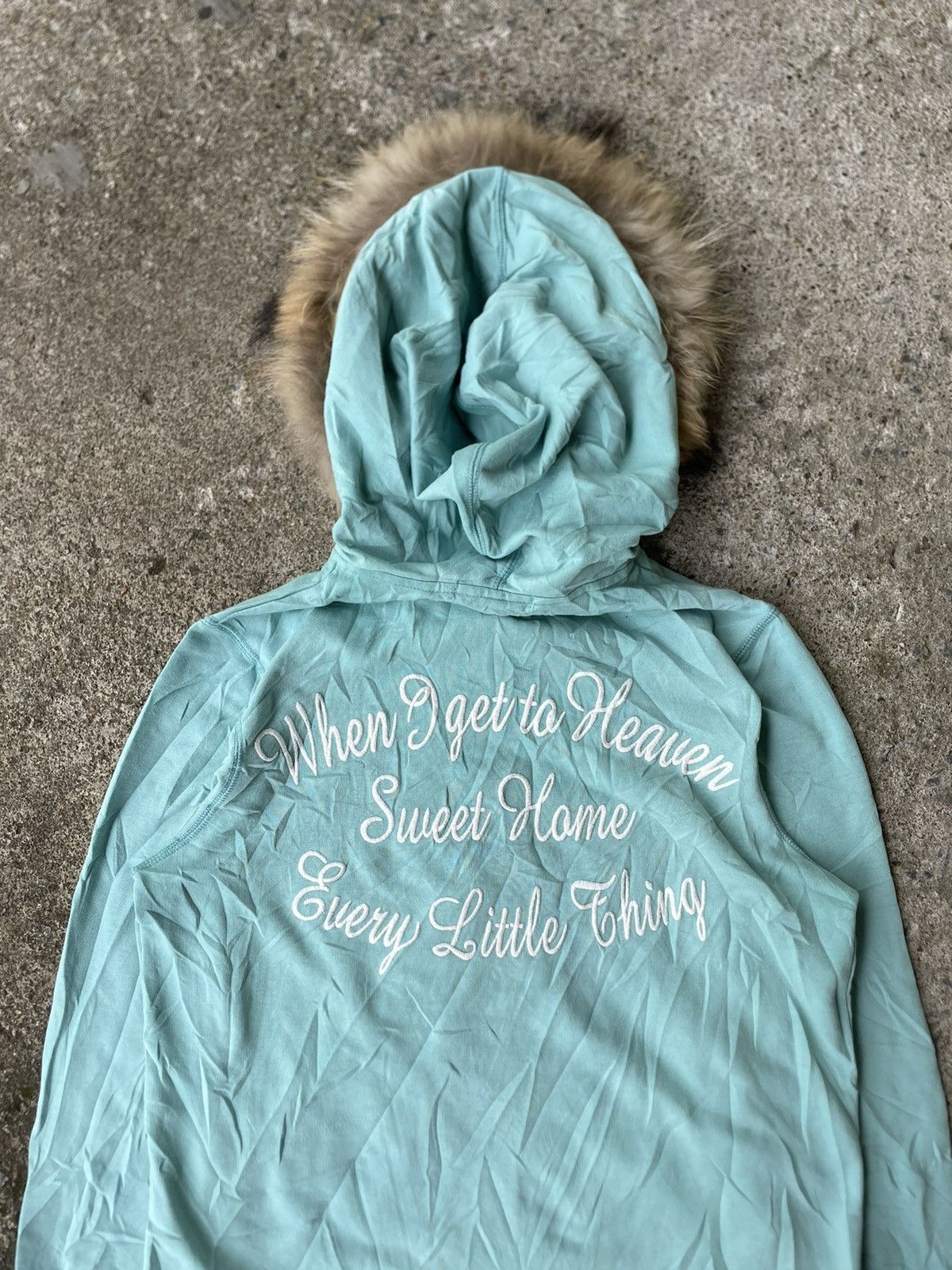 Hysteric Glamour × If Six Was Nine × Le Grande Bleu (L.G.B.) Japanese Brand Active Days Poem Faux Fur Hoodie LGB Style Size US M / EU 48-50 / 2 - 6 Thumbnail