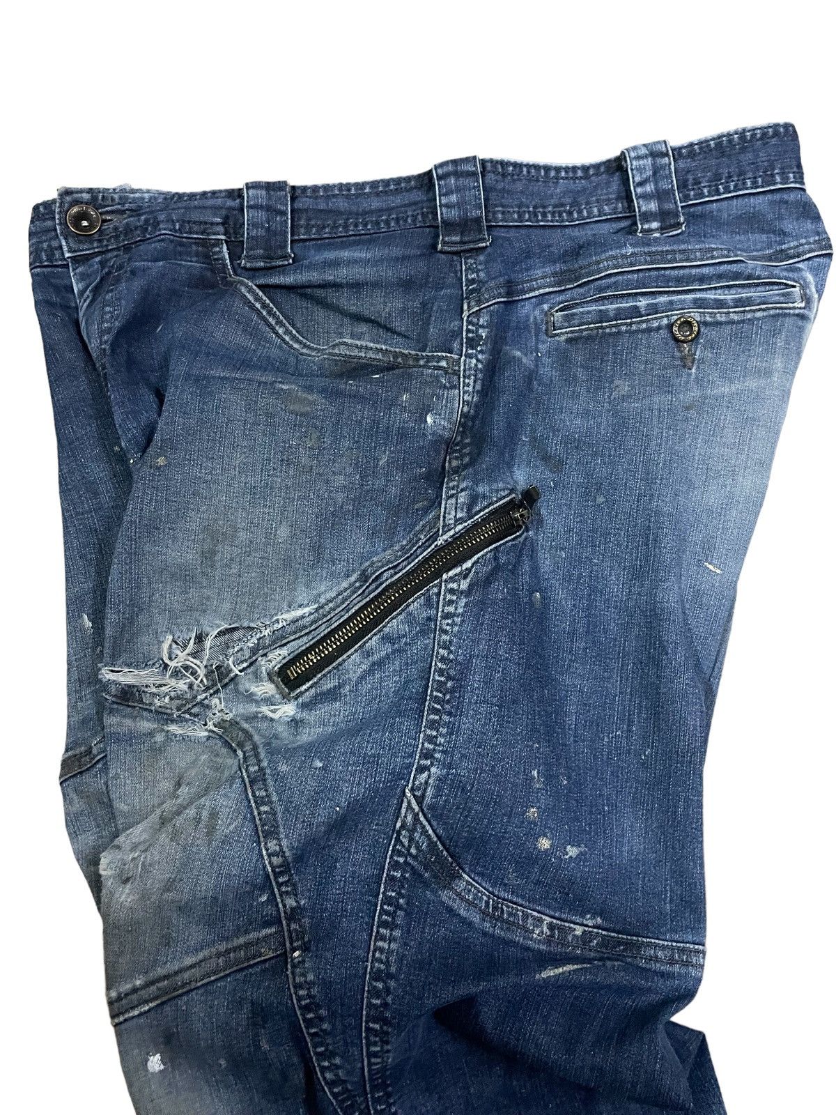 Dickies Dickies Paint Splatter Multipocket Distressed Baggy Jeans Size US 36 / EU 52 - 6 Thumbnail