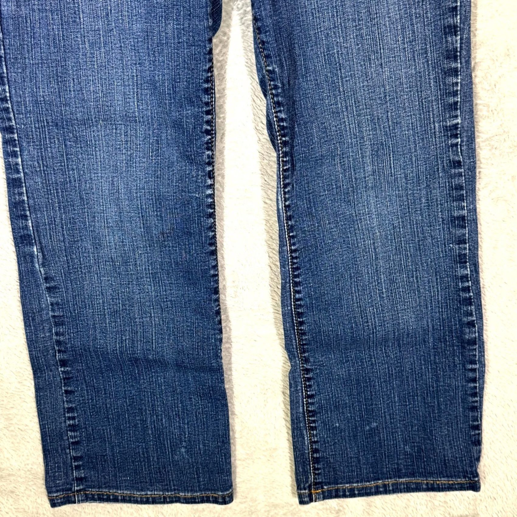 Levi's Levi’s 512 Jeans Women’s 4M Blue Denim Mid Rise Straight Slimming Jeans Size 27" / US 4 / IT 40 - 6 Thumbnail