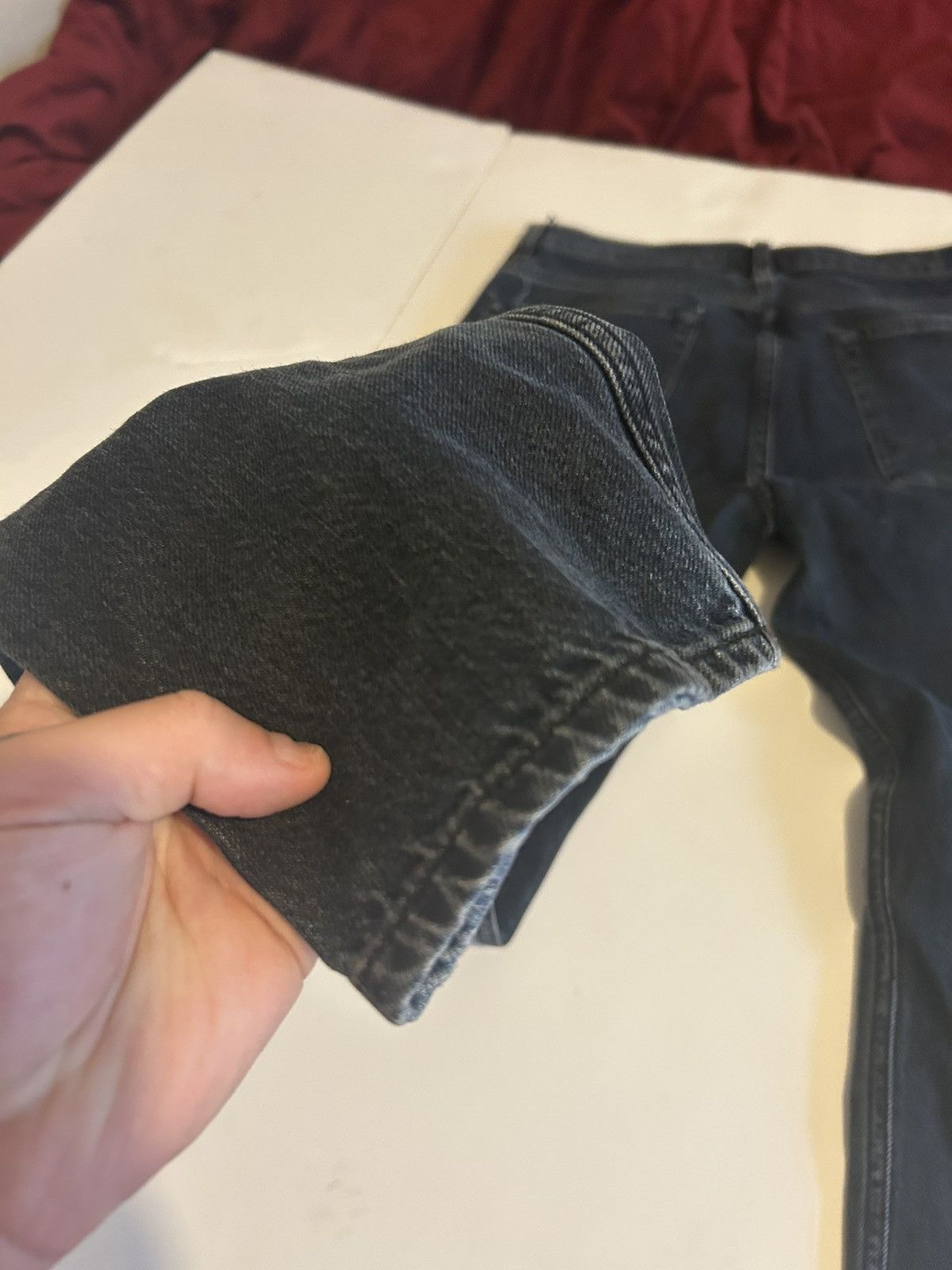 7 For All Mankind 7 FOR ALL MANKIND BLACK DENIM 30x30 Size US 30 / EU 46 - 5 Thumbnail