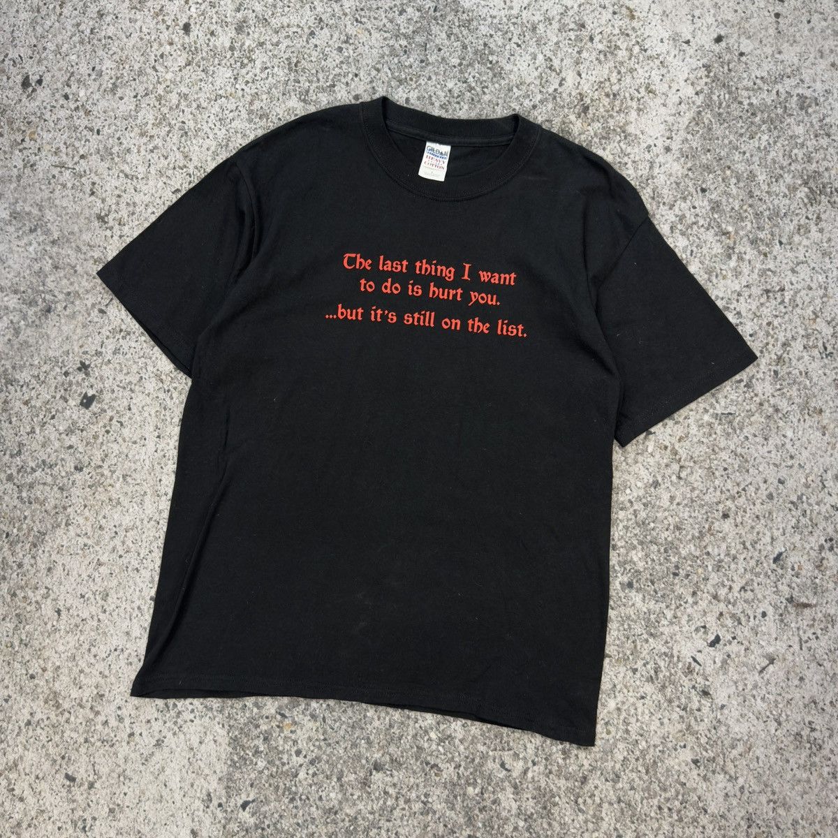 Vintage Crazy Hurt You Quote Shirt ERD Grunge Thrashed Faded Size US L / EU 52-54 / 3 - 5 Thumbnail