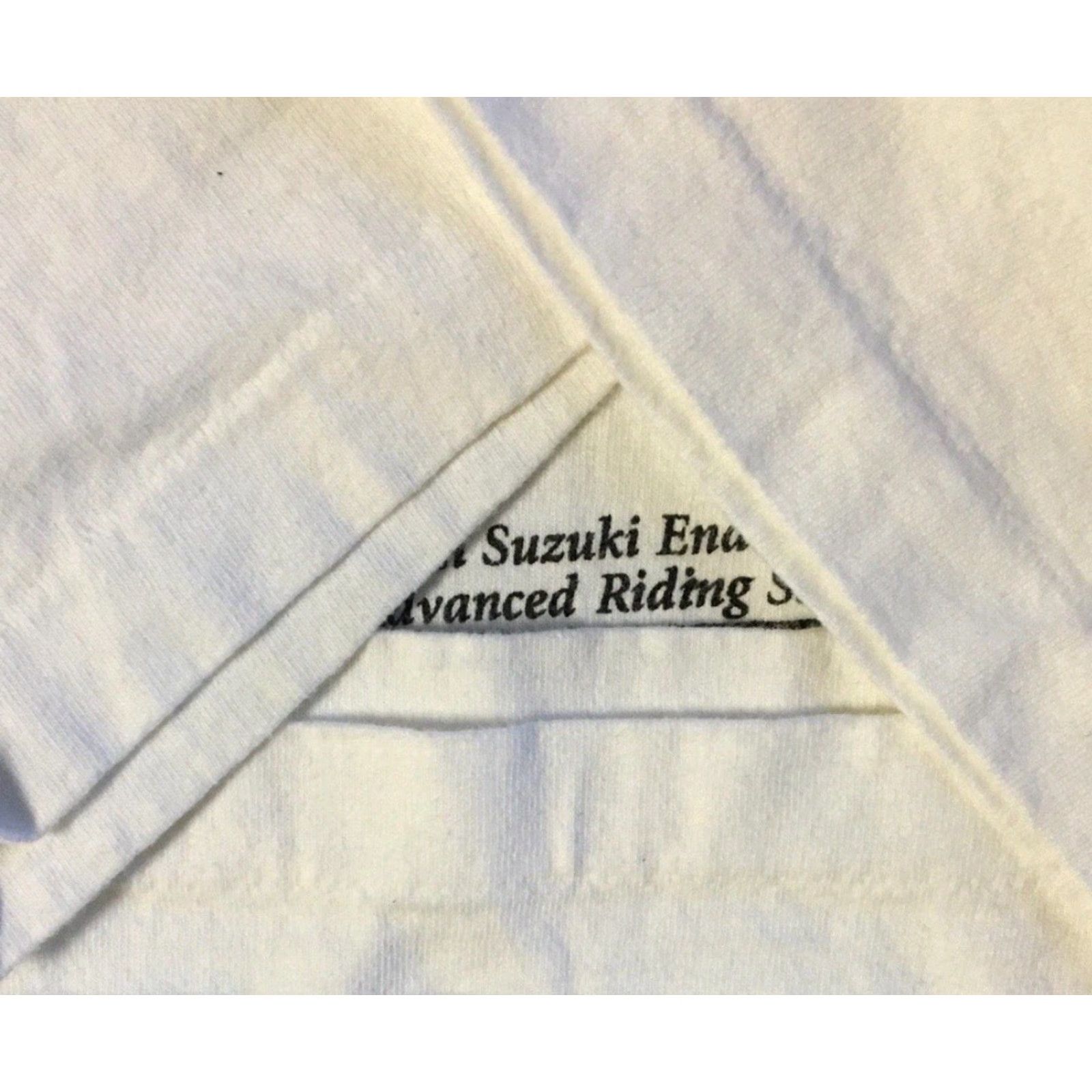 Vintage Vtg 90s Team Suzuki Advanced Riding School Shirt L Racing Motorcycle Car Grunge Shirt Mens White Vintage 90s Suzuki Endurance Size US L / EU 52-54 / 3 - 5 Thumbnail