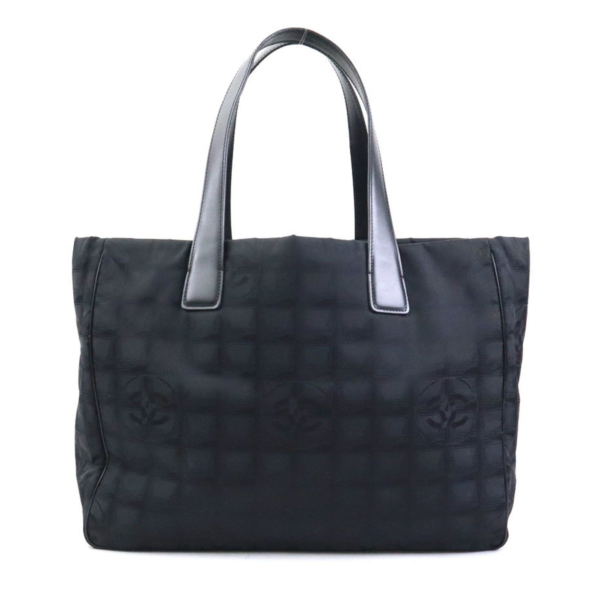 Chanel CHANEL New Travel Line Nylon Canvas Handbag, Black, Women's, 56229a Size ONE SIZE - 1 Thumbnail