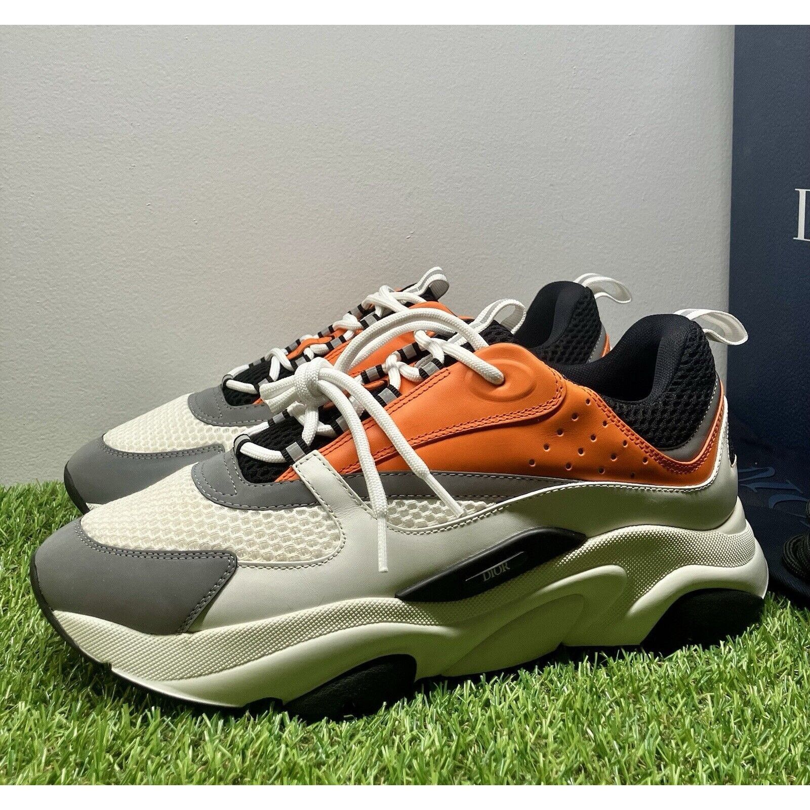 Dior B22 Sneaker White, Orange EXCELLENT CONDITION