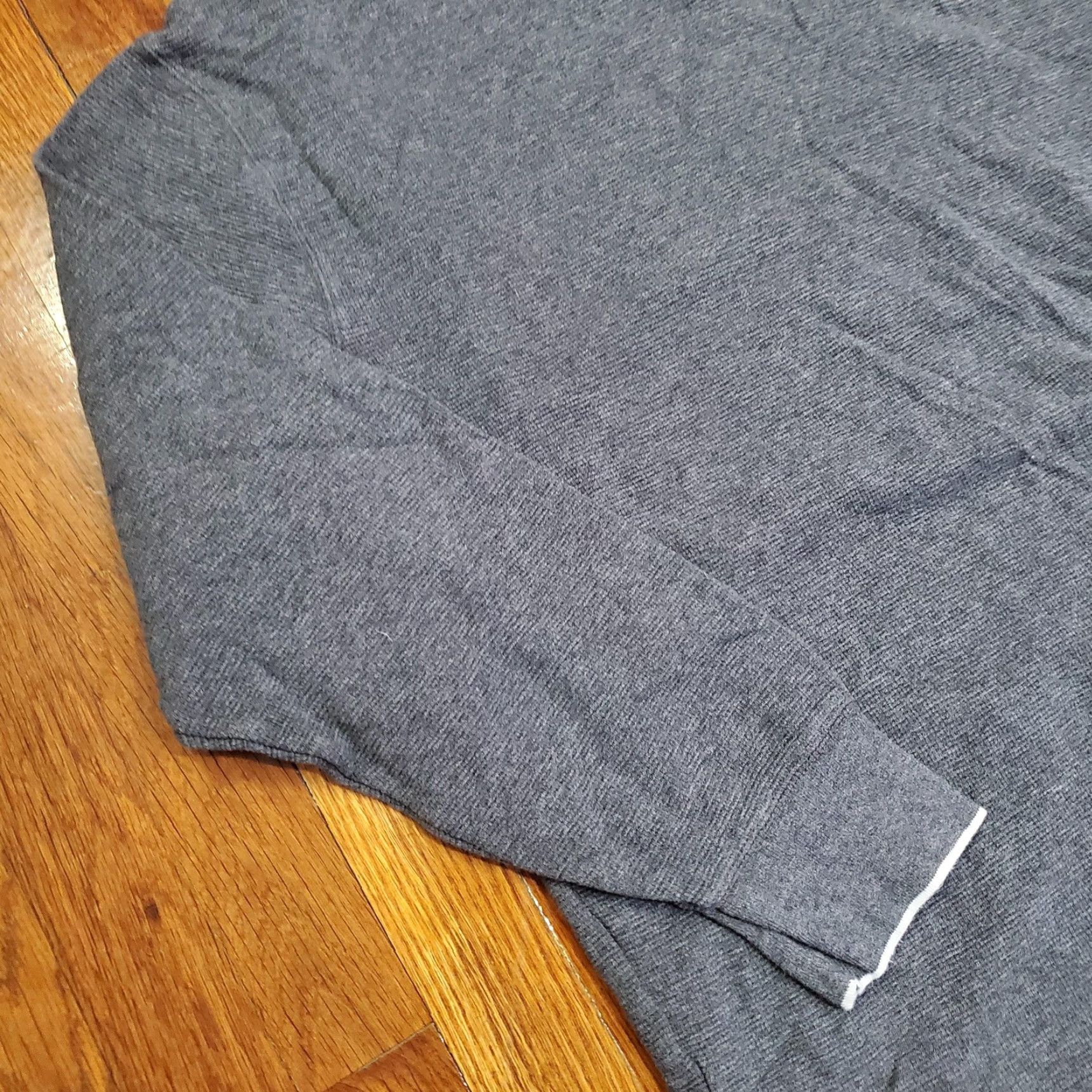 Polo Ralph Lauren Polo Ralph Lauren Sweater Mens 2XL Gray Waffle-Knit V-Neck Cotton Pullover Size US XXL / EU 58 / 5 - 2 Thumbnail