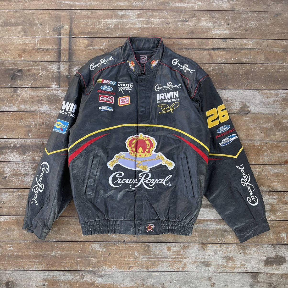 JH Design JH DESIGN NASCAR JACKET ROYAL CROWN FULL LEATHER Size US XL / EU 56 / 4 - 1 Thumbnail