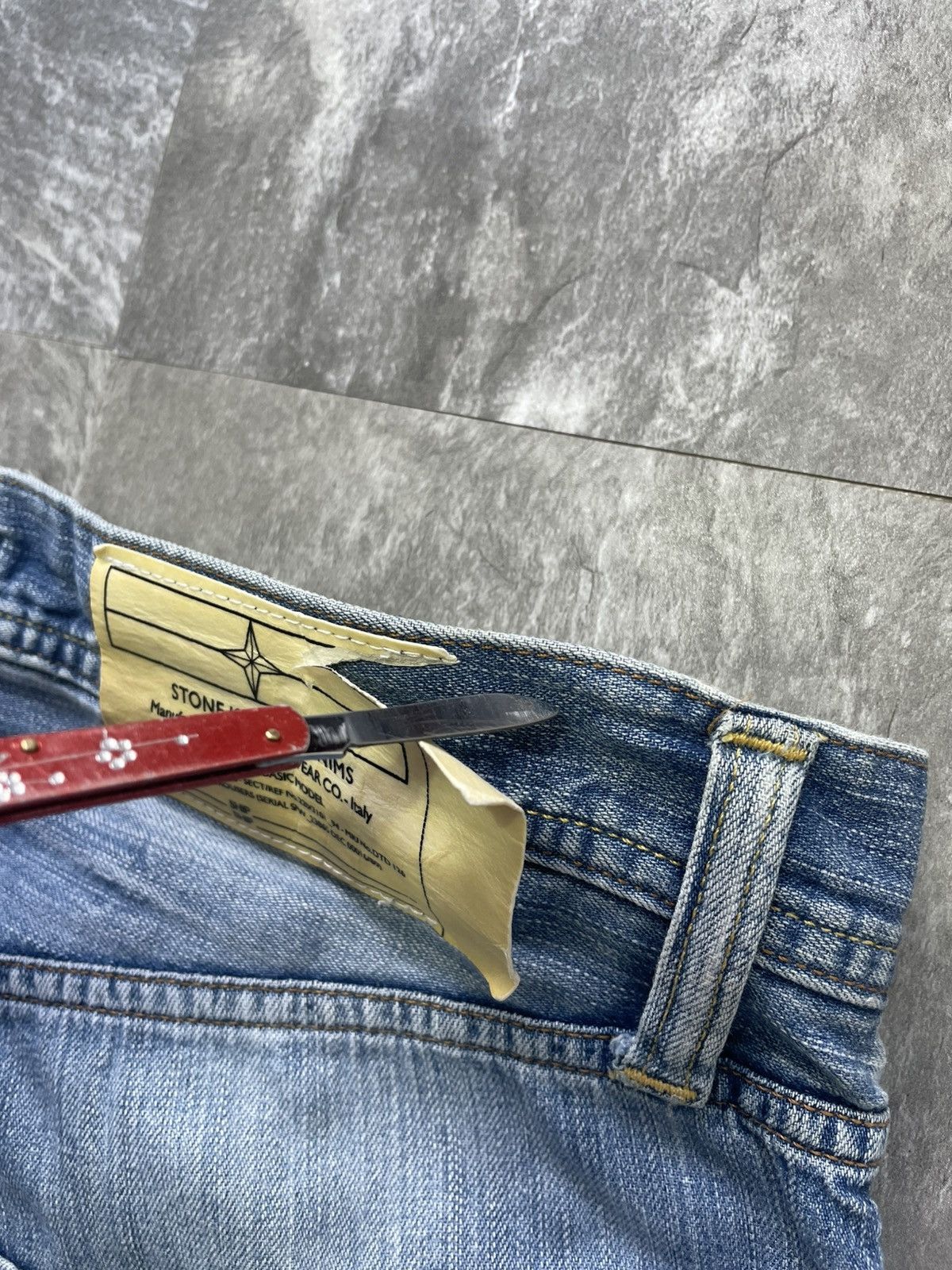 Stone Island Vintage Stone Island Denim Jeans Baggy 90s Y2K Patch Logo Size US 34 / EU 50 - 5 Thumbnail