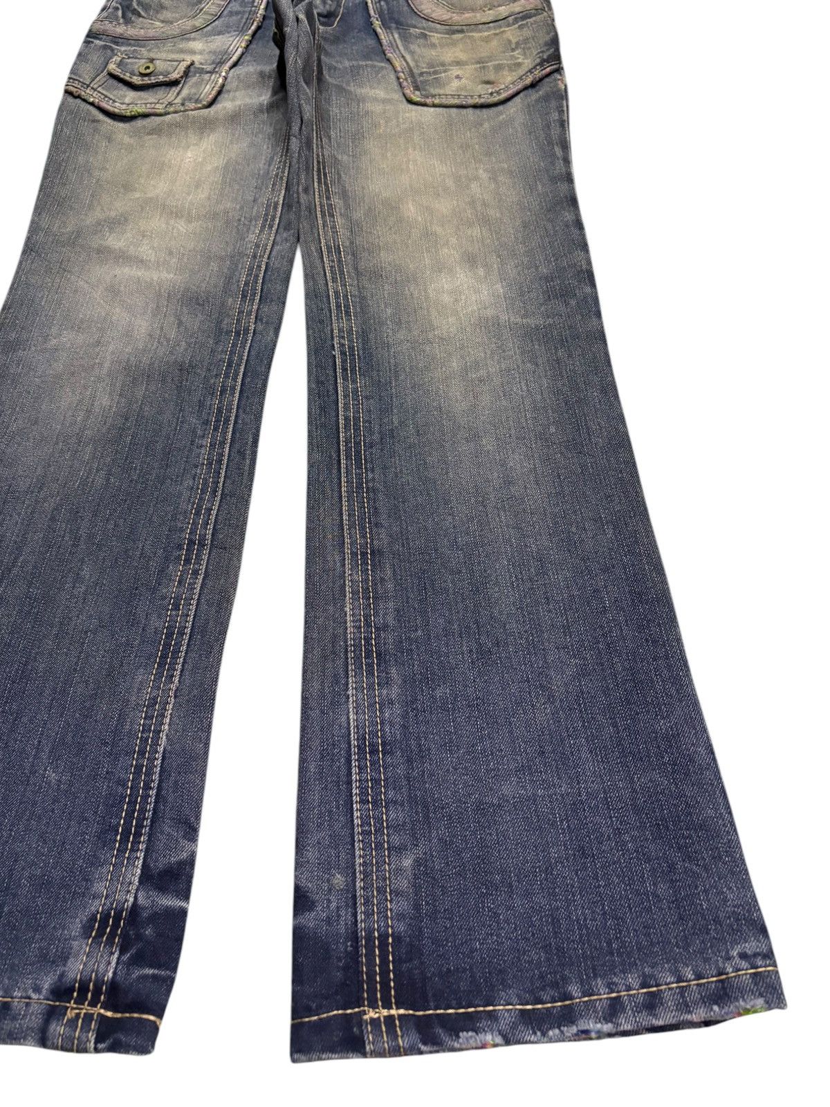 Japanese Brand Vintage Japanese Brand Mud Wash Distressed Baggy Jeans Size US 33 - 7 Thumbnail