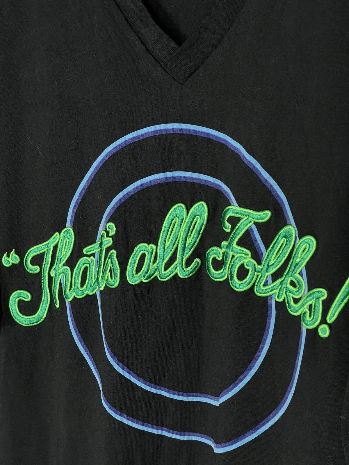 Iceberg Iceberg Avant Garde Y2K Big Logo “Thats all Folks” t shirt Size US XL / EU 56 / 4 - 6 Thumbnail