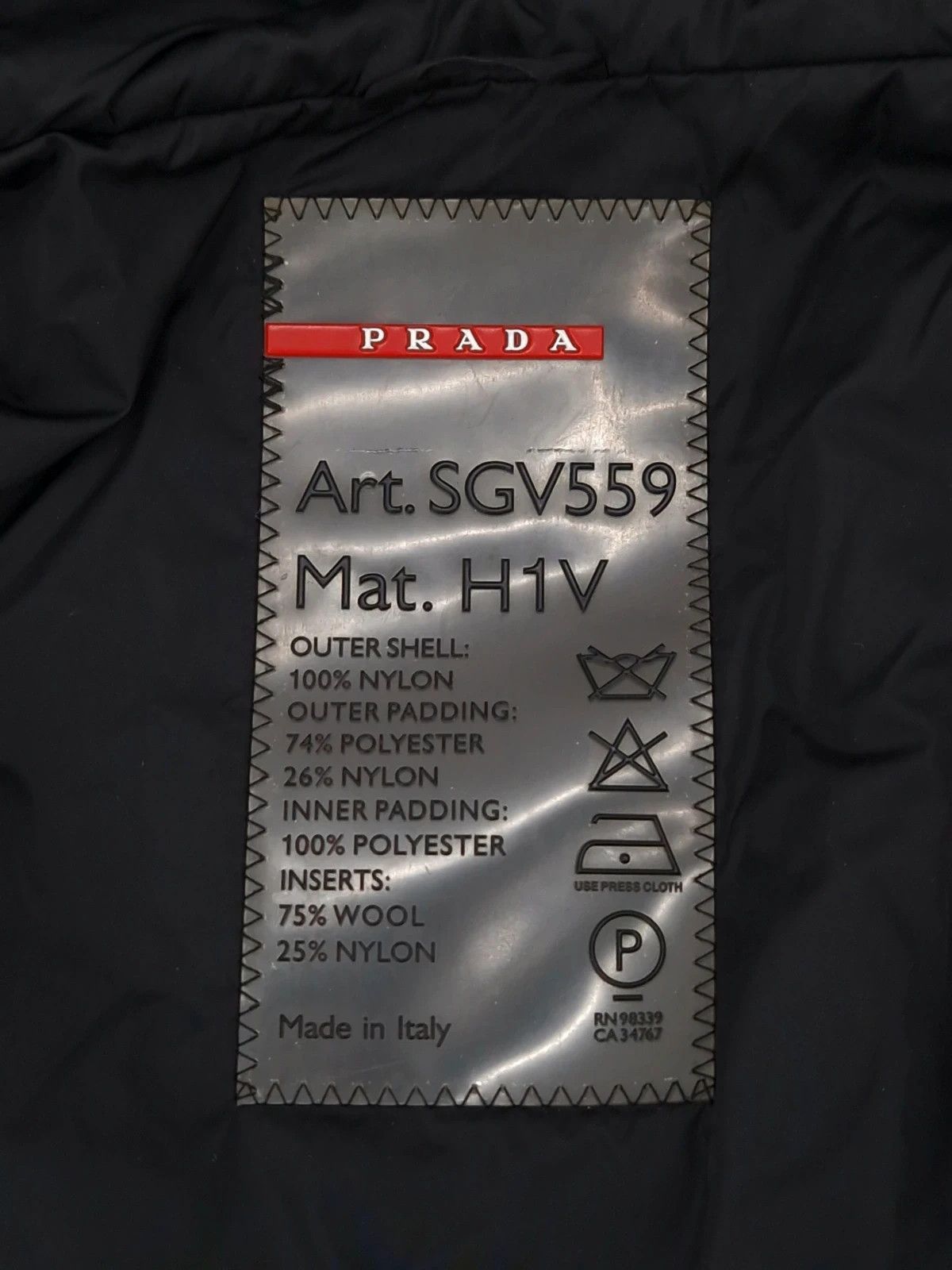 Prada Military Padded Coat Size US L / EU 52-54 / 3 - 5 Thumbnail