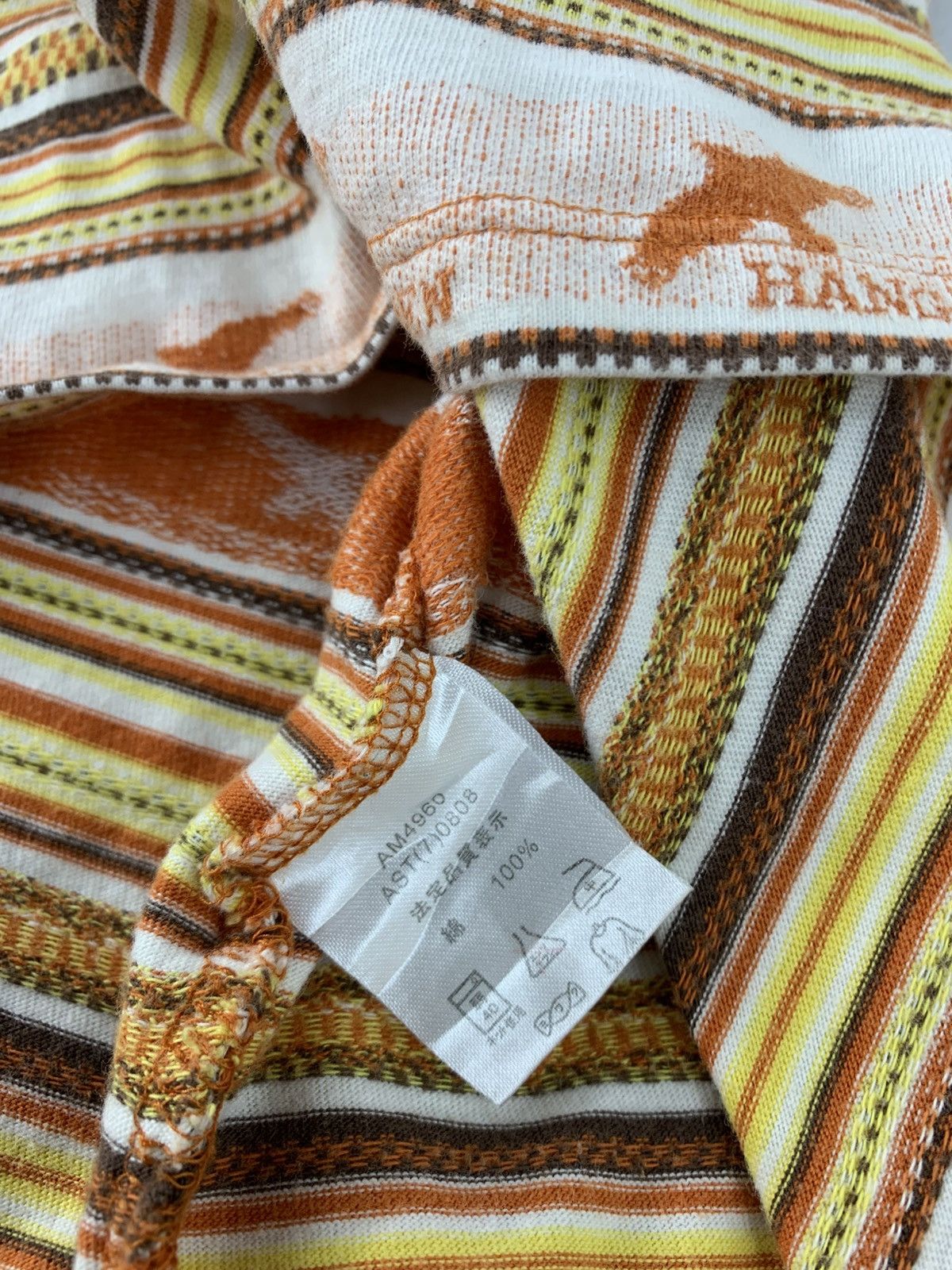 Hang Ten 90s Hang Ten Henley Neck Longsleeve Striped Tee Tshirt Size US M / EU 48-50 / 2 - 7 Thumbnail