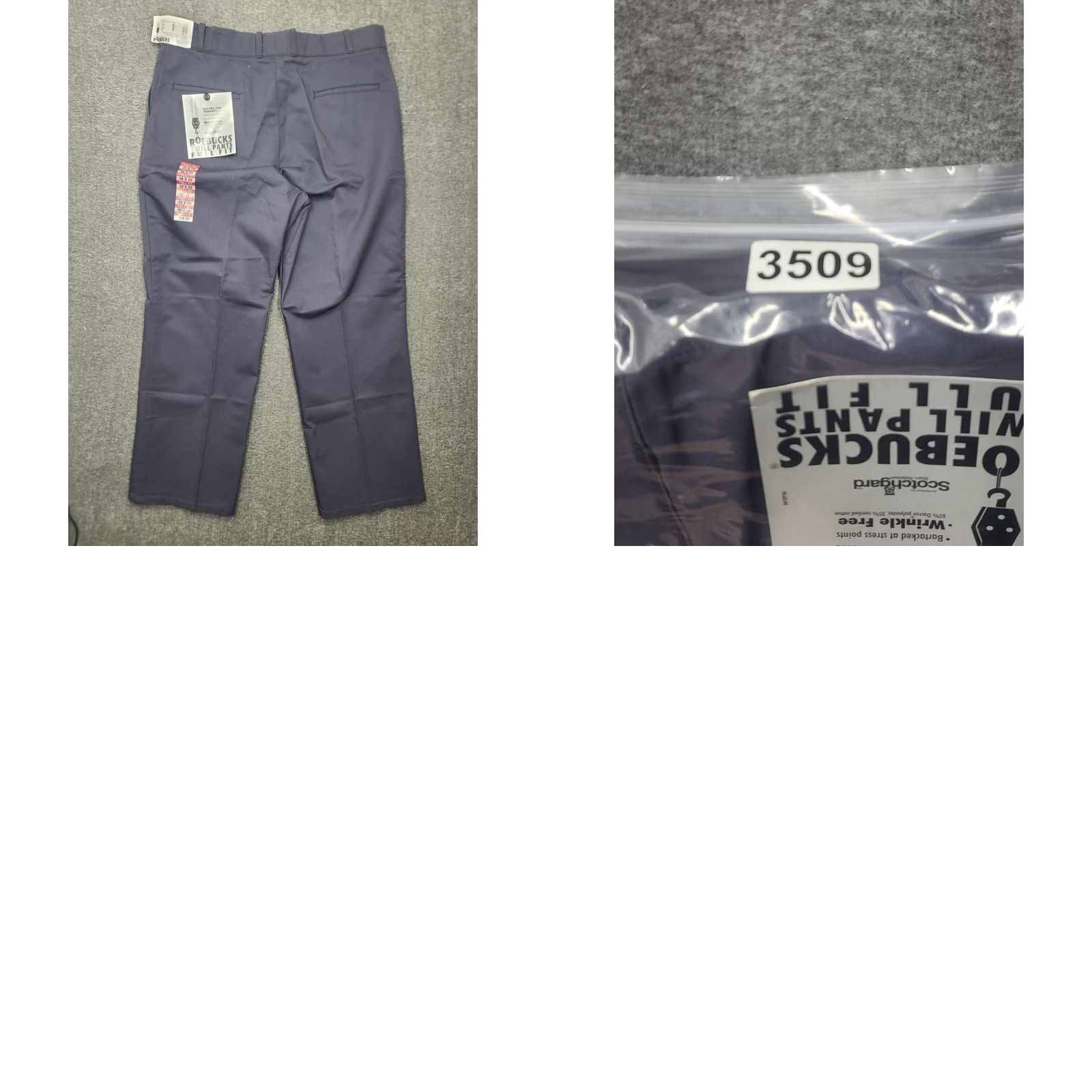 Sears VINTAGE Roebucks Sears Perma-Prest Full Fit Twill Work Pants Mens 38x29 Navy Blue NWT Size US 38 / EU 54 - 10 Thumbnail