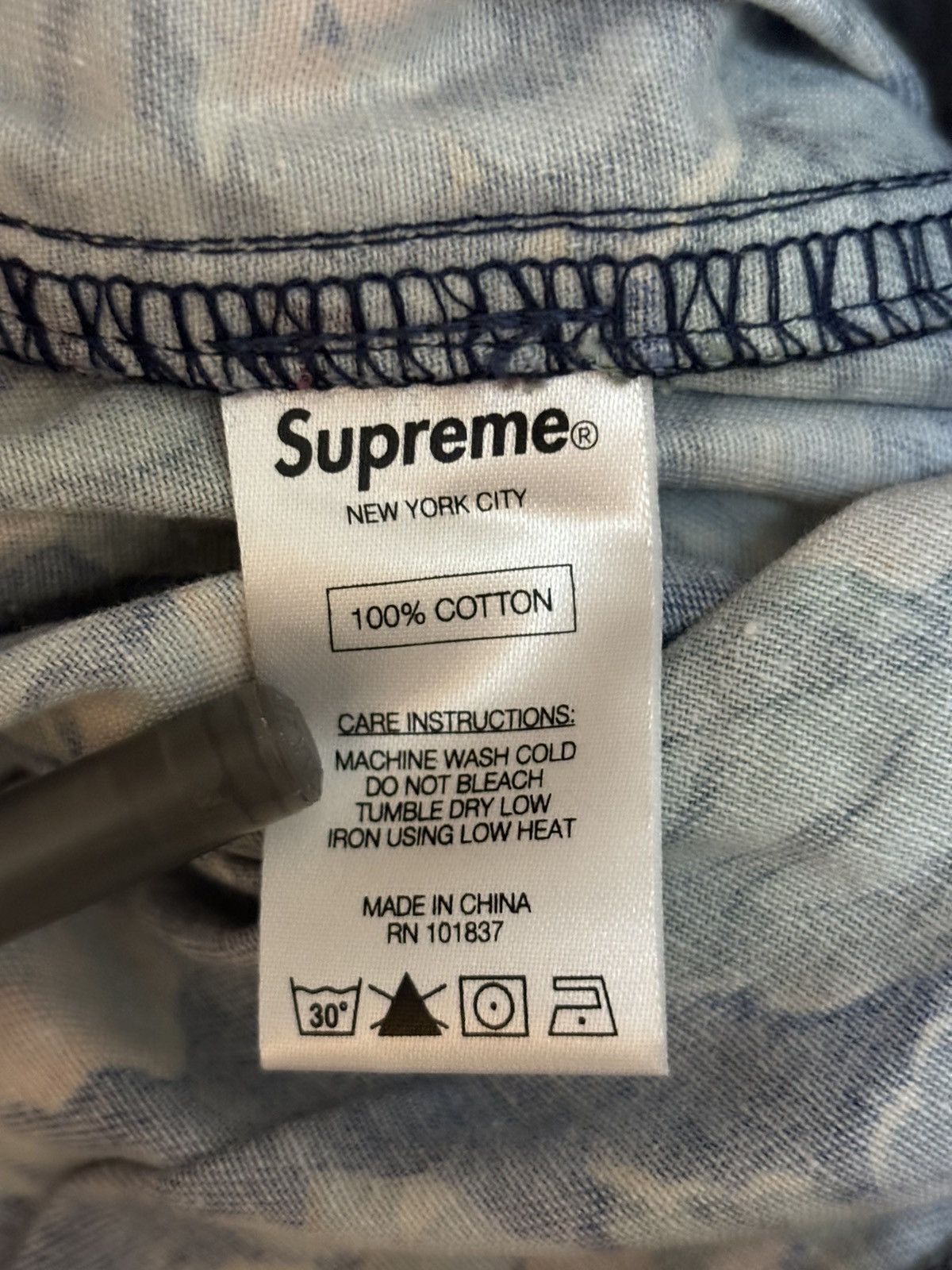 Supreme rare new w/tags FW 2014 Supreme Floral Flower navy pants Size US 30 / EU 46 - 20 Thumbnail