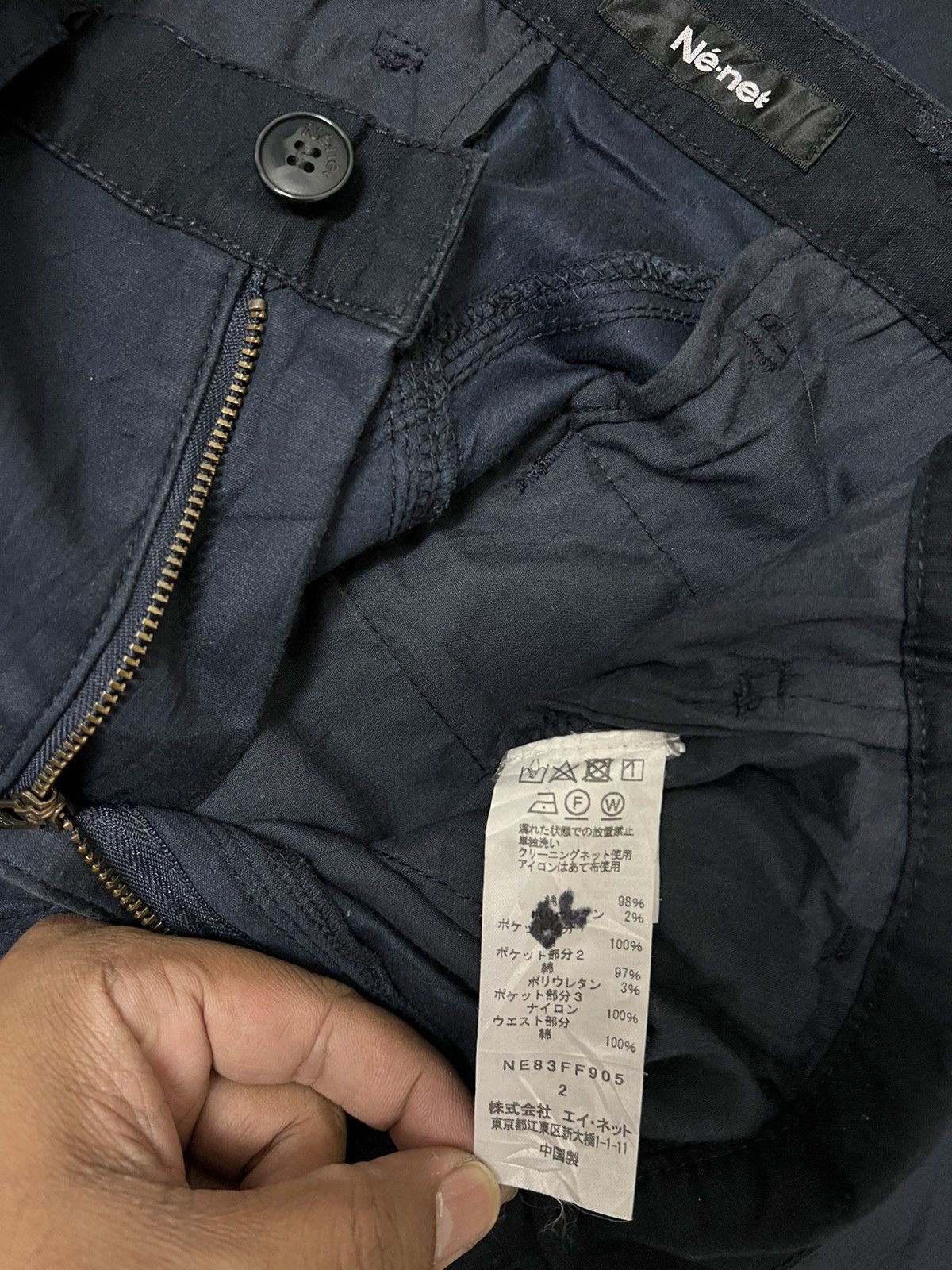 Issey Miyake × Ne-Net 2000s Ne-Net by Issey Miyake Cargo Pants CropCrotch Size US 30 / EU 46 - 9 Thumbnail